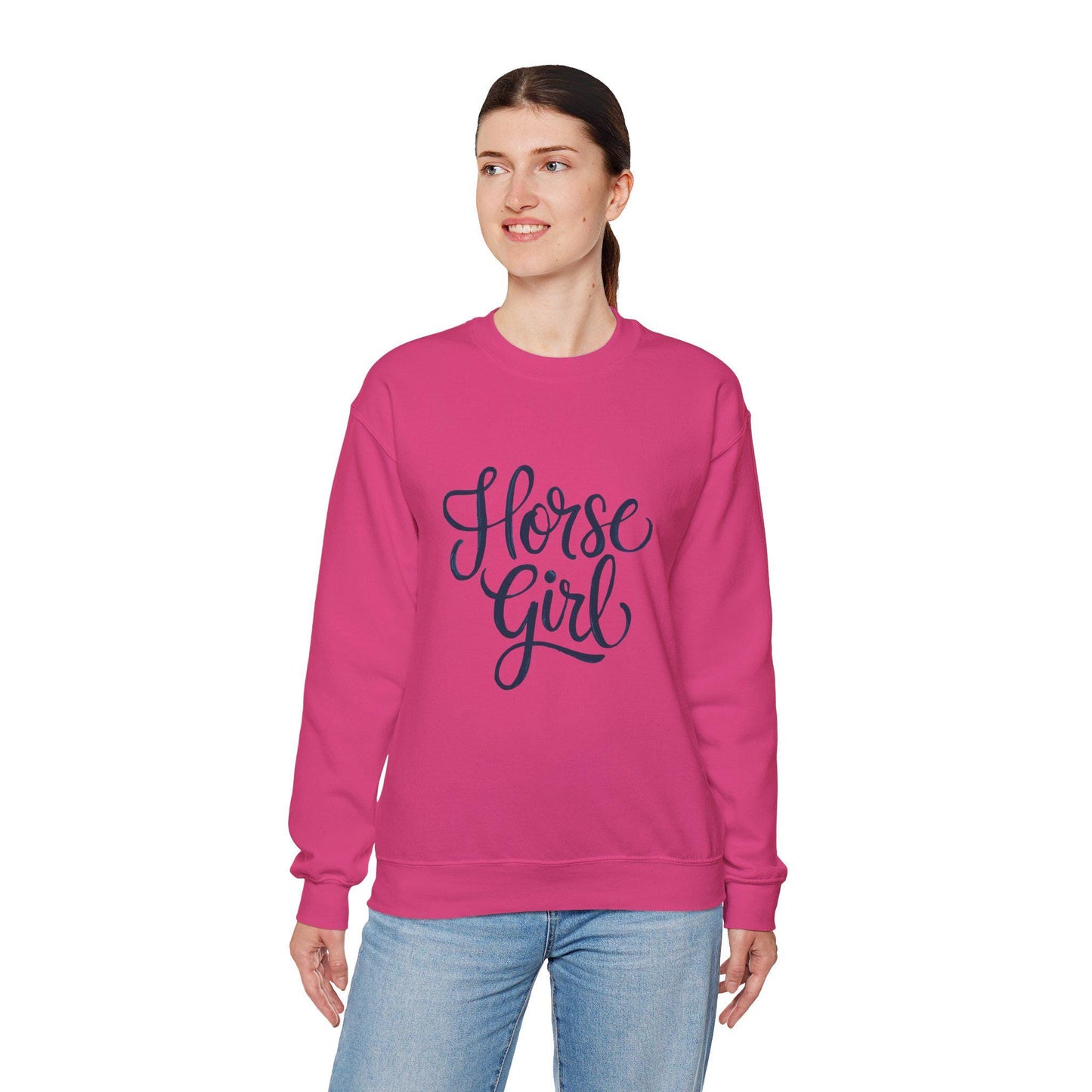 Horse Girl Sweatshirt, equestrian, English riding, eventing, hunter, jumper, trainer gift, wife gift, horseback, barn, western riding
