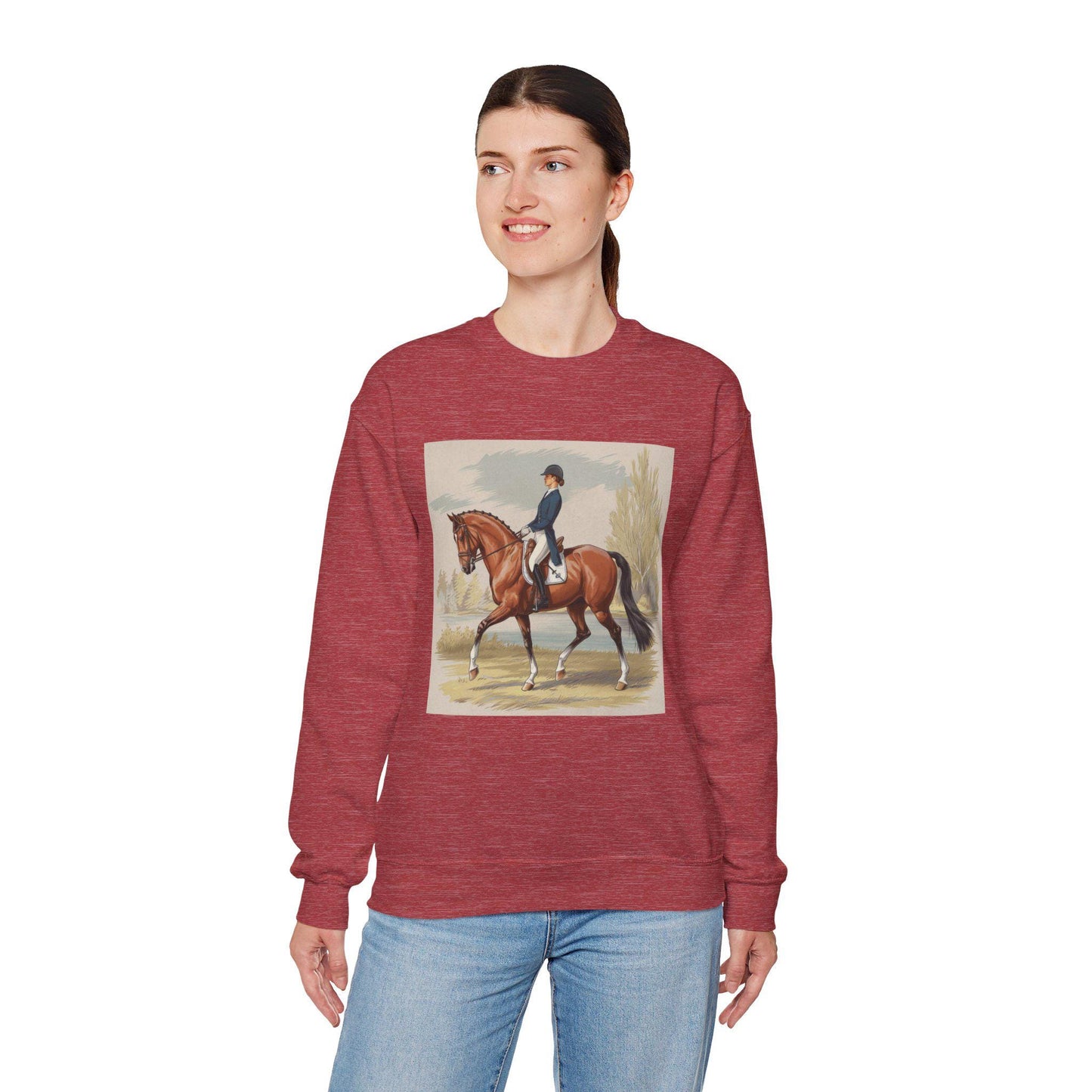 Dressage Sweatshirt, equestrian, English riding, eventing, horse gift, trainer gift, wife gift, horseback, barn, woman’s sweatshirt