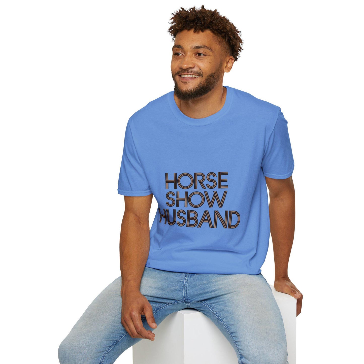 Horse Show Husband T-Shirt, dressage, dad Tee, equestrian, English riding, eventing, hunter, jumper, western riding, rodeo, horseback,barn