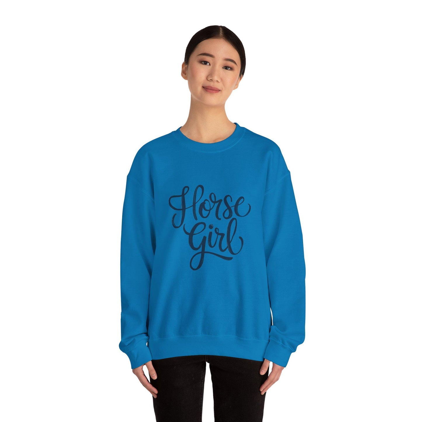 Horse Girl Sweatshirt, equestrian, English riding, eventing, hunter, jumper, trainer gift, wife gift, horseback, barn, western riding