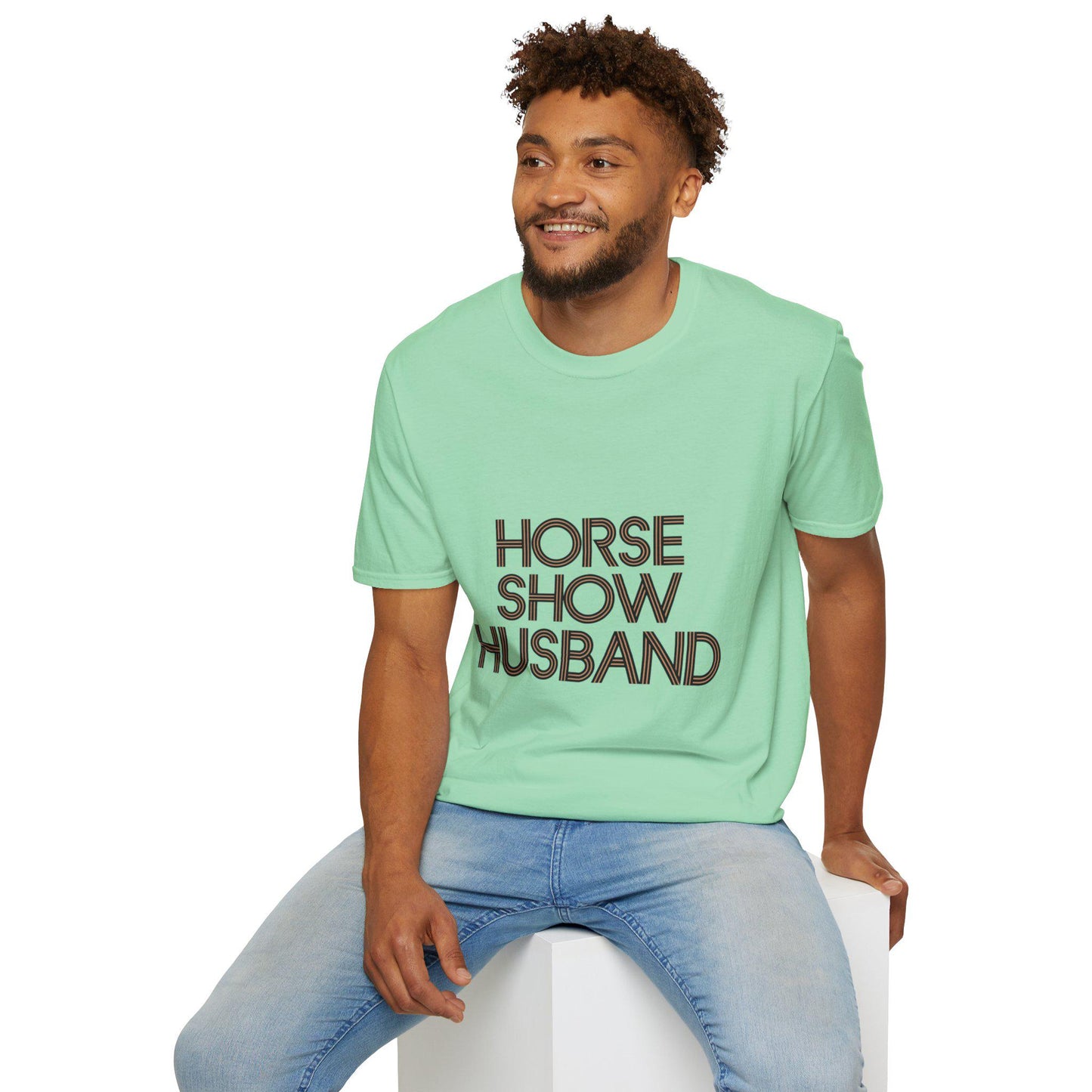 Horse Show Husband T-Shirt, dressage, dad Tee, equestrian, English riding, eventing, hunter, jumper, western riding, rodeo, horseback,barn