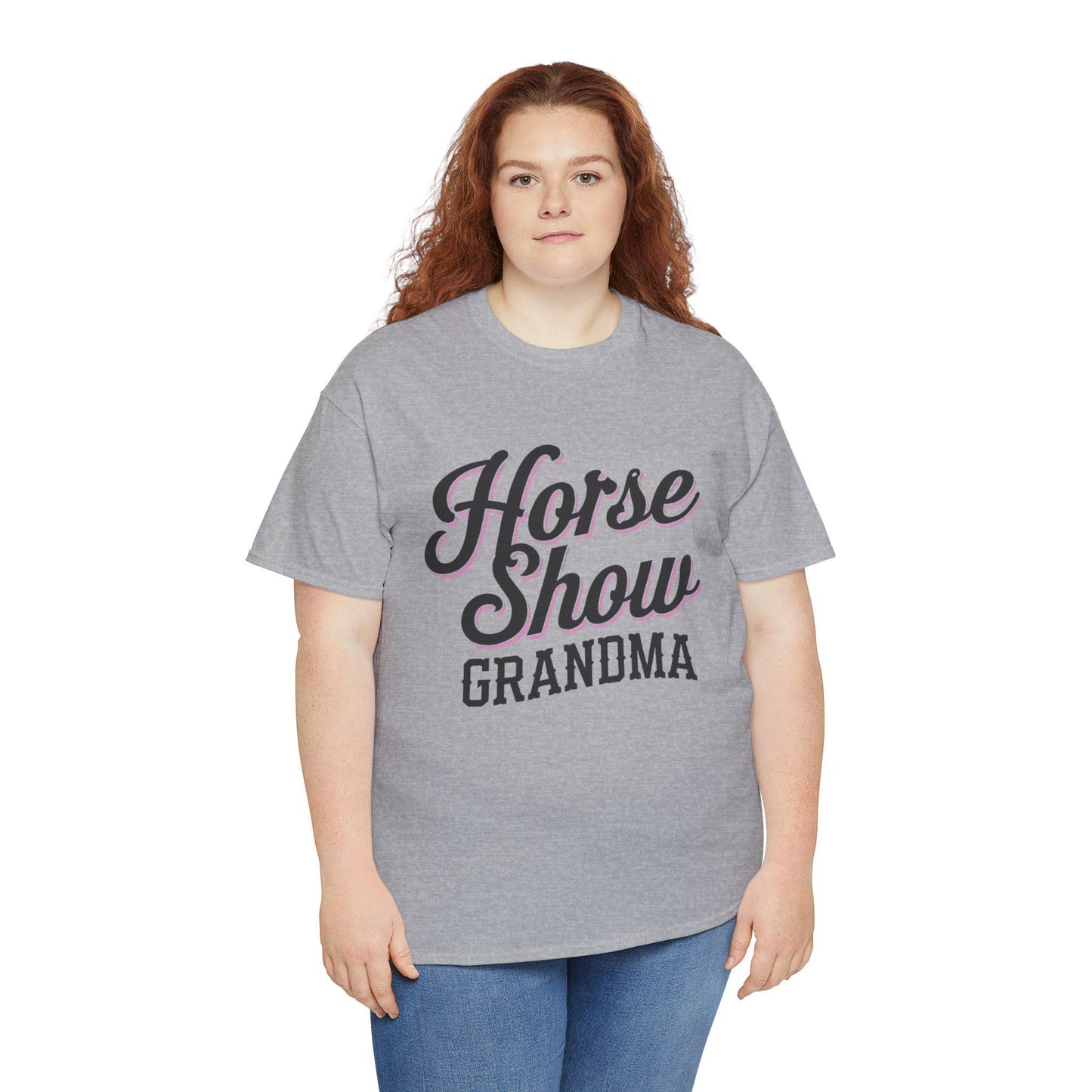 Horse Show Grandma Tee, equestrian, English riding, eventing, hunter, jumper, western riding, horseback, barn, grandma gift, dressage