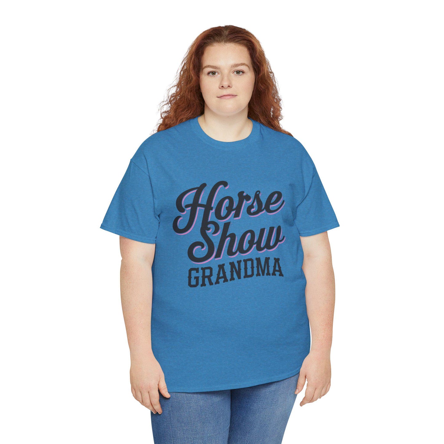 Horse Show Grandma Tee, equestrian, English riding, eventing, hunter, jumper, western riding, horseback, barn, grandma gift, dressage