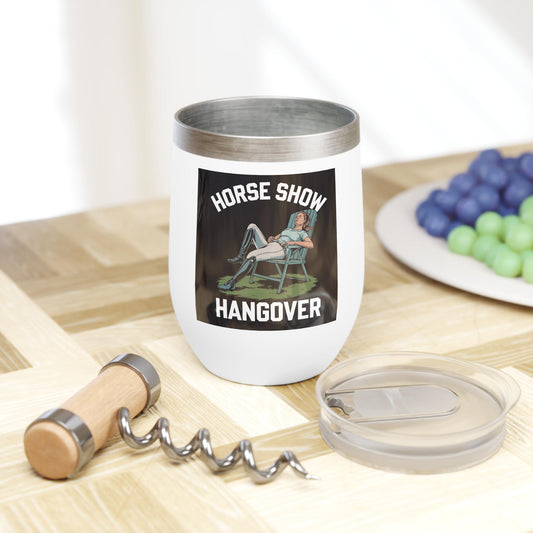 English Horse Show Hangover Wine Tumbler, mom gift, equestrian, English riding, eventing, hunter, jumper, dressage, western, ranch, trail