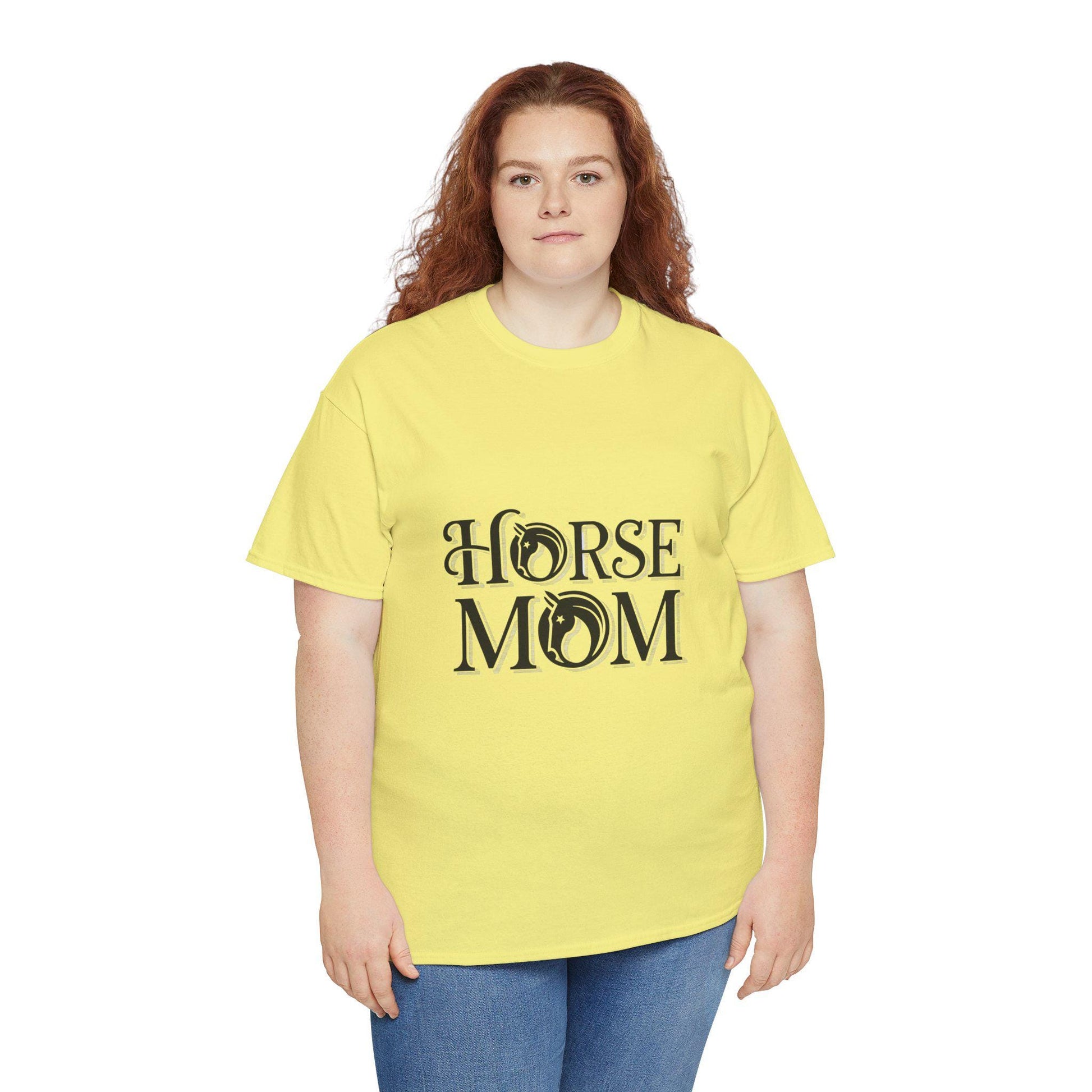 Horse Mom T-Shirt, Equestrian Tee, Equine Lover Shirt, Animal Parent Top, Horse Riding Gift