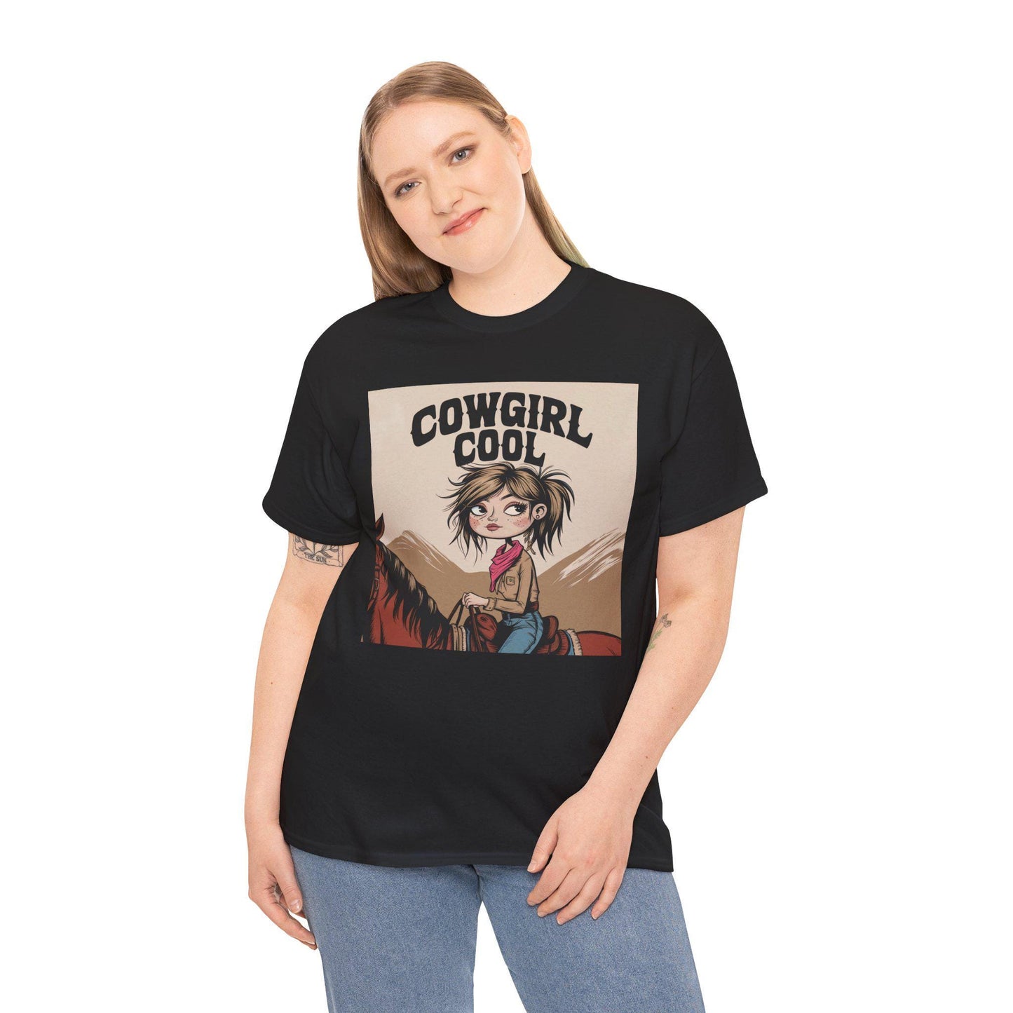 Cowgirl kinda Cool Tee, Western Style Shirt, Rodeo Graphic Tee, Country Music Festival Apparel, Southern Charm T-Shirt, Horse Lover Gift