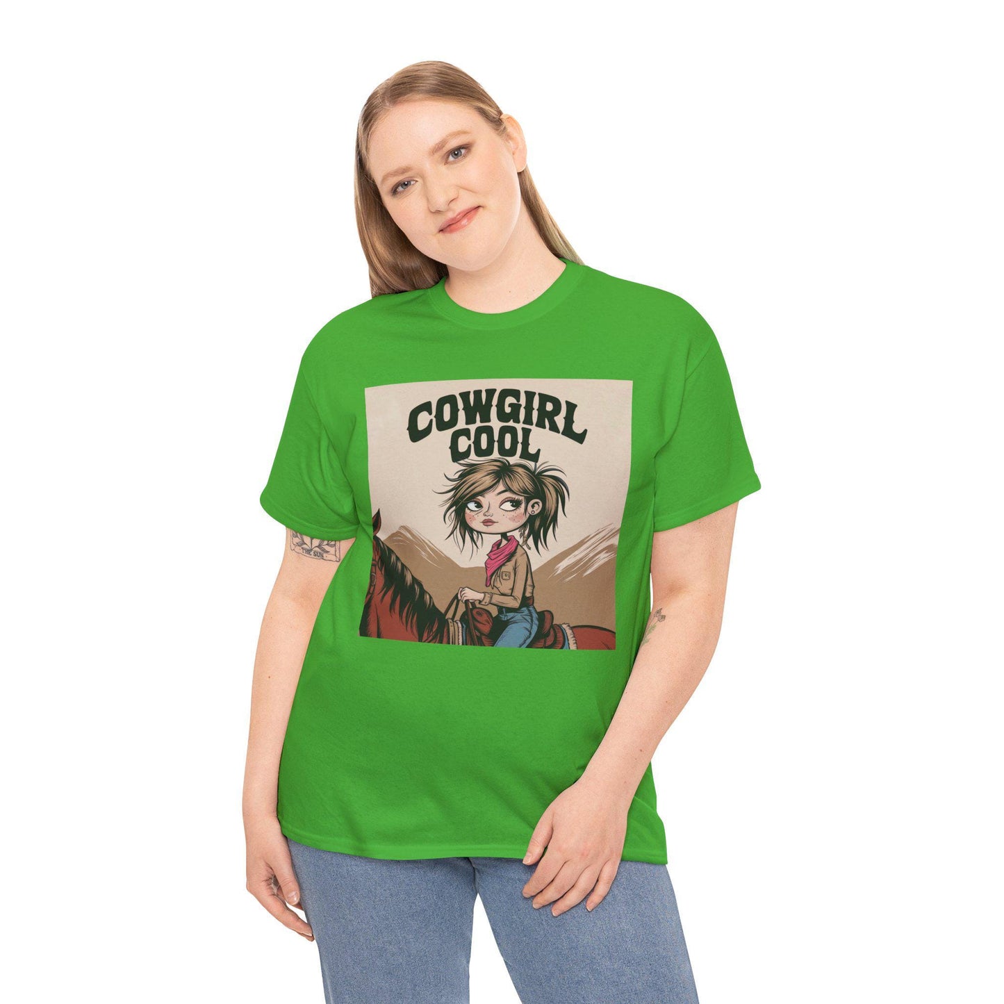Cowgirl kinda Cool Tee, Western Style Shirt, Rodeo Graphic Tee, Country Music Festival Apparel, Southern Charm T-Shirt, Horse Lover Gift