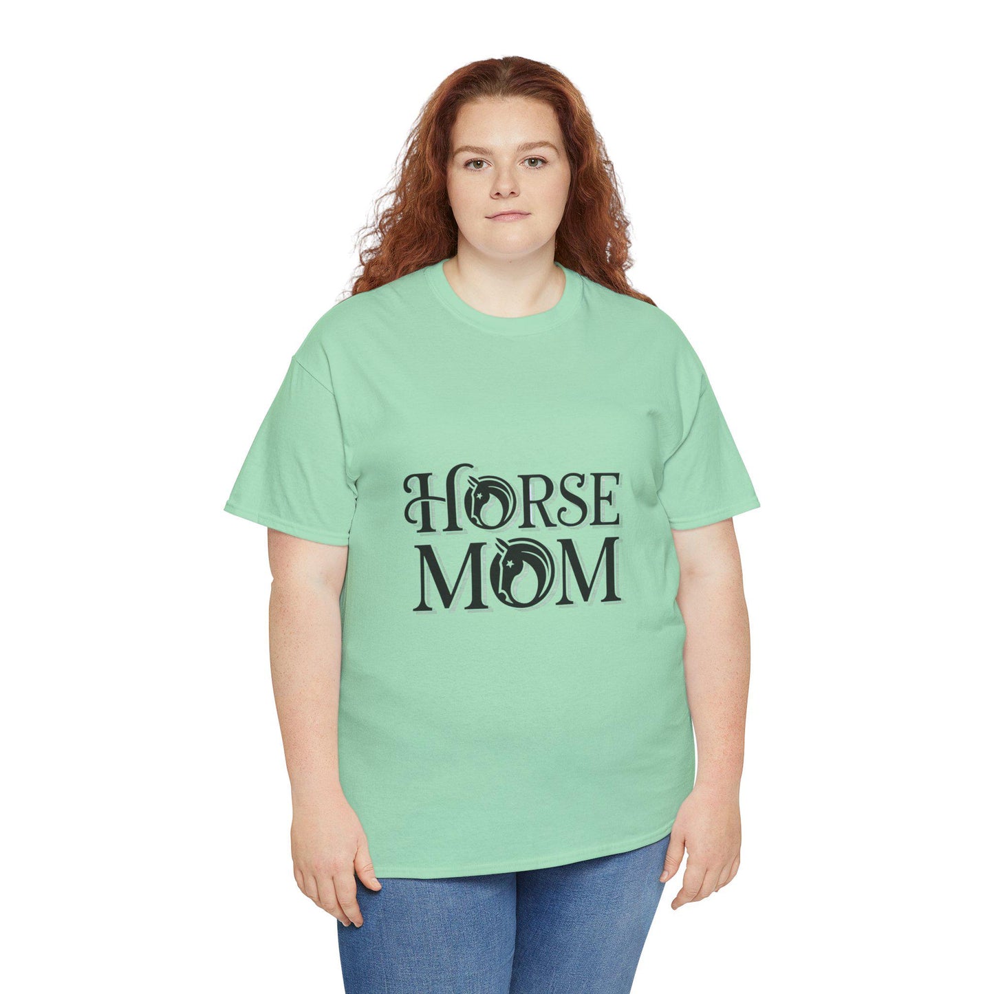 Horse Mom T-Shirt, Equestrian Tee, Equine Lover Shirt, Animal Parent Top, Horse Riding Gift
