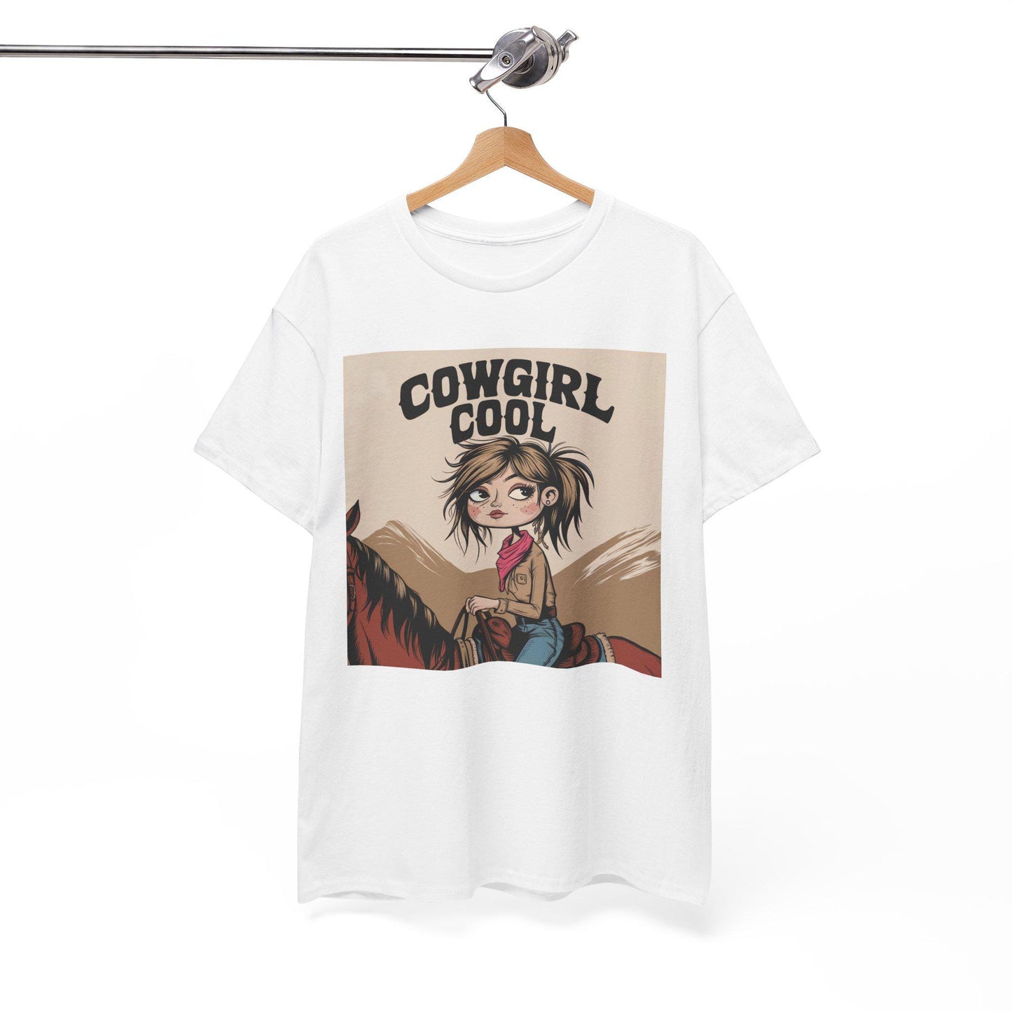 Cowgirl kinda Cool Tee, Western Style Shirt, Rodeo Graphic Tee, Country Music Festival Apparel, Southern Charm T-Shirt, Horse Lover Gift
