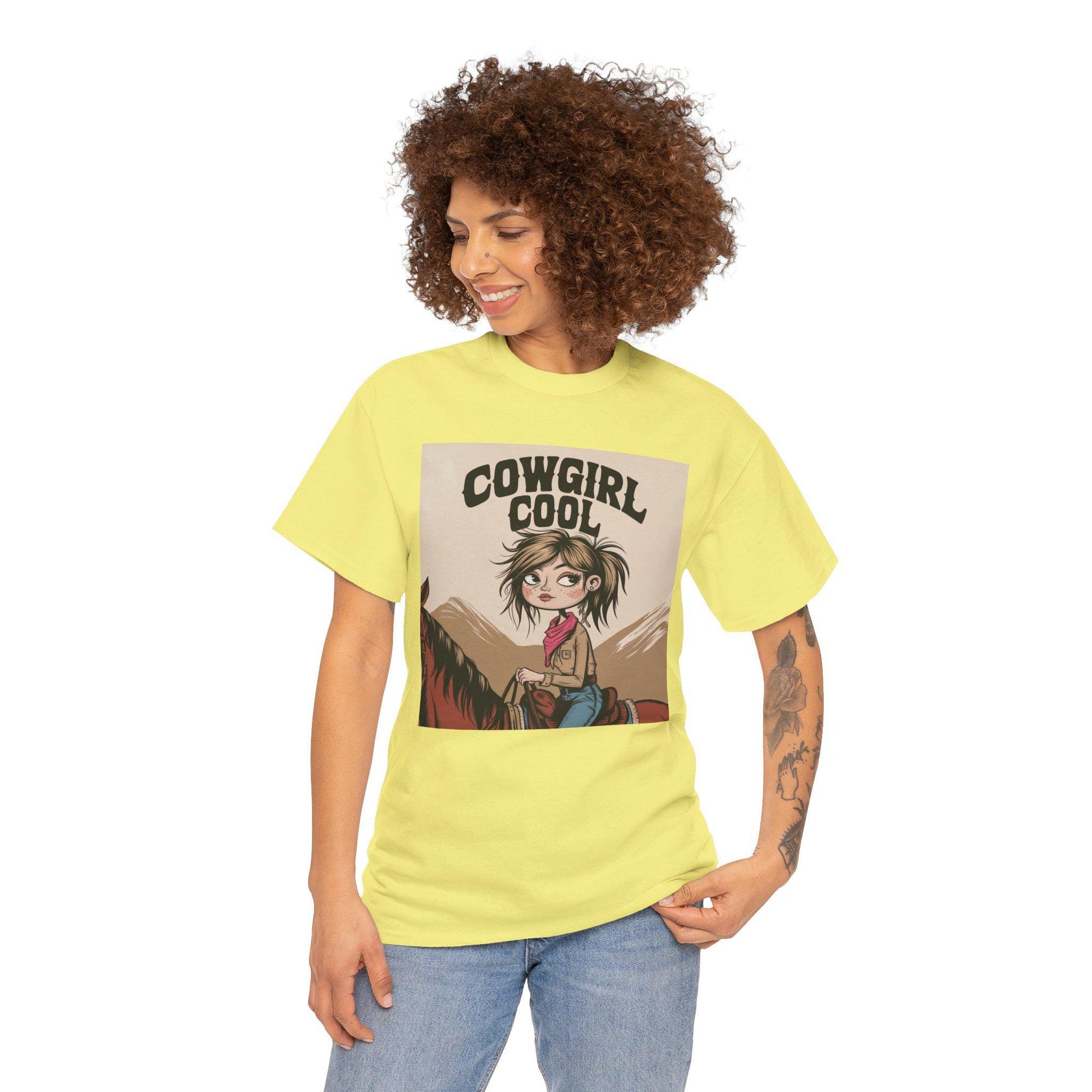 Cowgirl kinda Cool Tee, Western Style Shirt, Rodeo Graphic Tee, Country Music Festival Apparel, Southern Charm T-Shirt, Horse Lover Gift