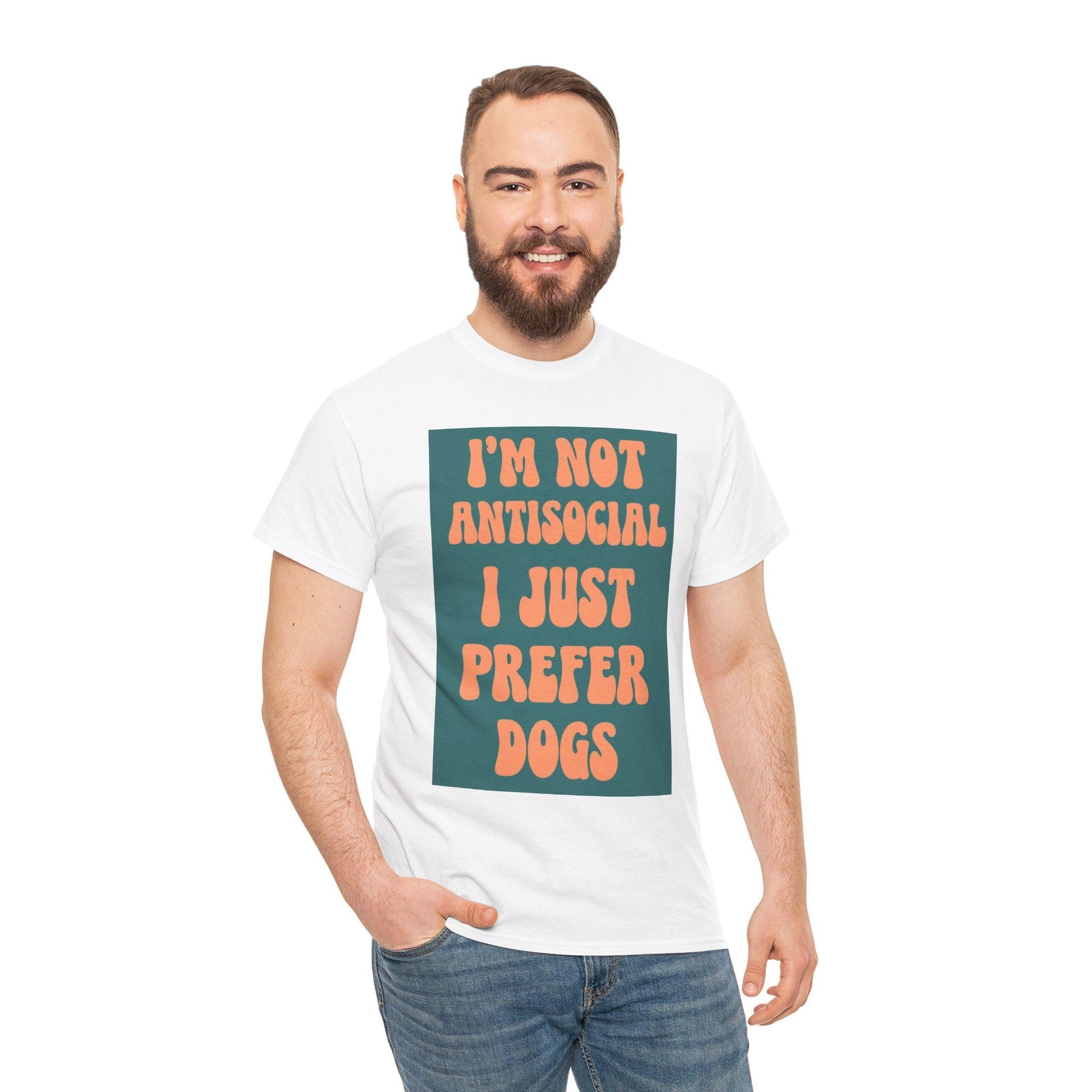 Dog Lover Unisex Tee, Animal Lover T-Shirt, Funny Introvert Shirt, Anti Social Gift, Cute Pet Owner Top