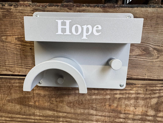 Heavy Duty Plastic Horse Bridle Halter Rack Holder Double Hooks and Shelf personalized Oversized