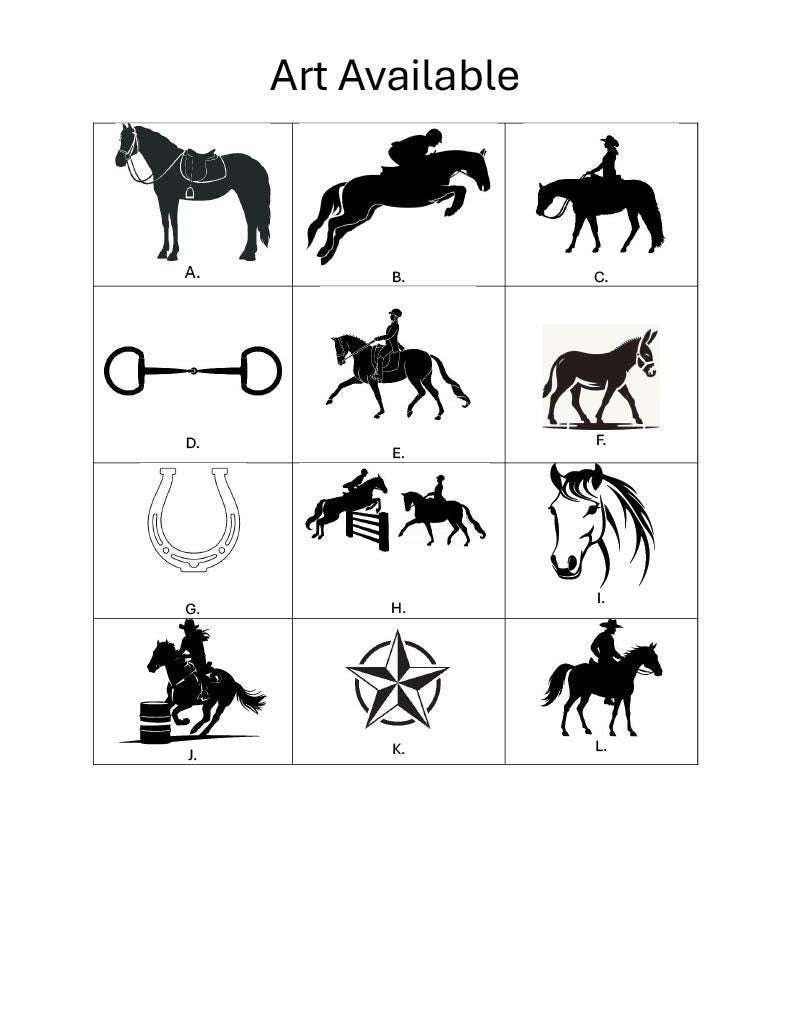 Personalized Custom Horse Stall Plaque Sign Plastic Sign