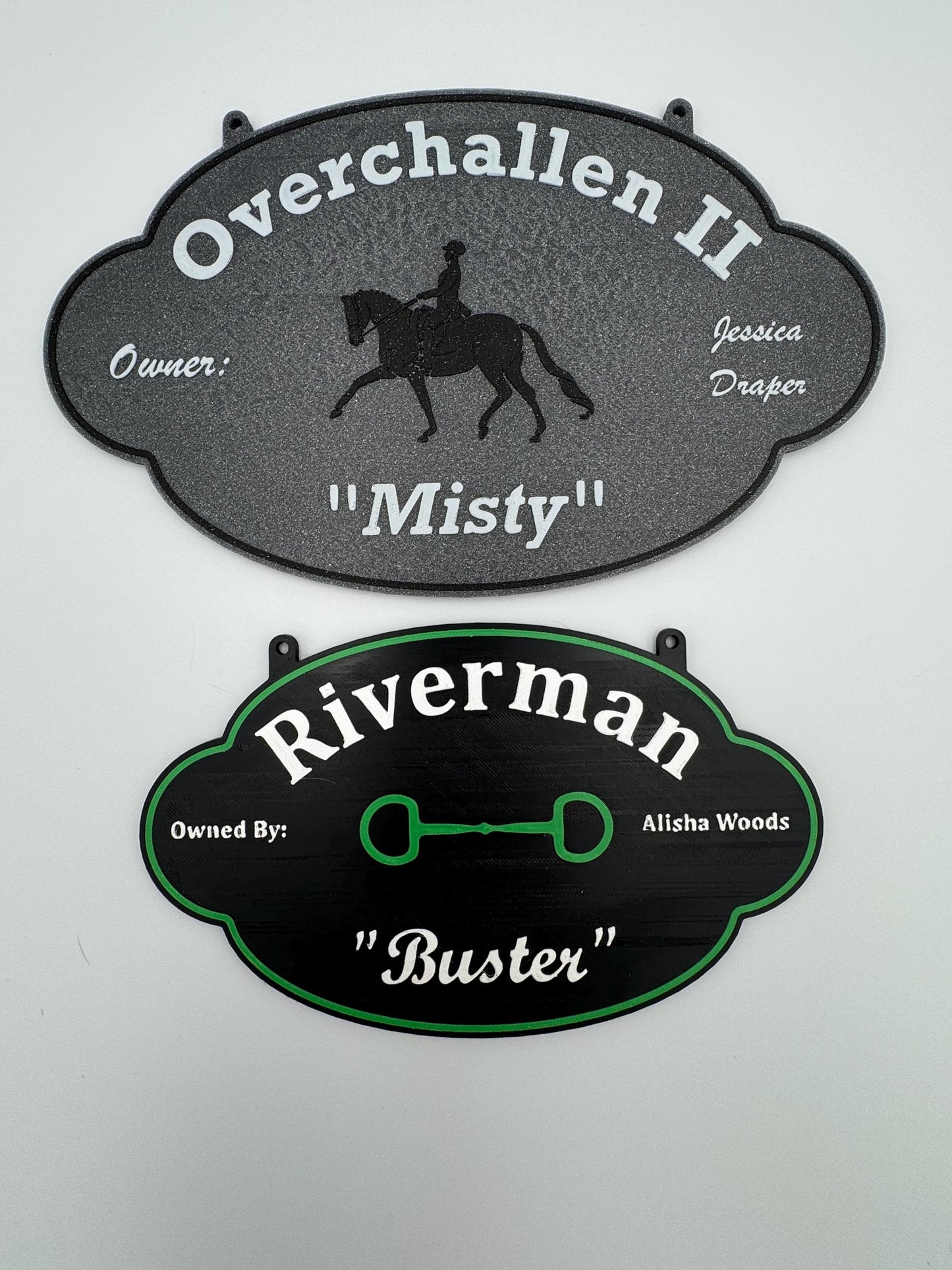 Personalized Custom Horse Stall Plaque Sign Plastic Sign