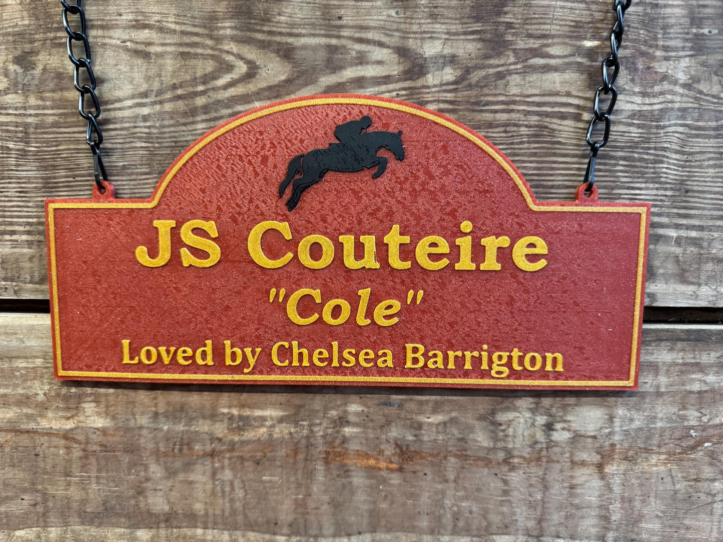 Small Personalized Horse Stall Sign or Plaque Gift for Horse Owner, Equestrian Horse Trainer FFA Custom Horse Stall Sign Custom Fair Sign
