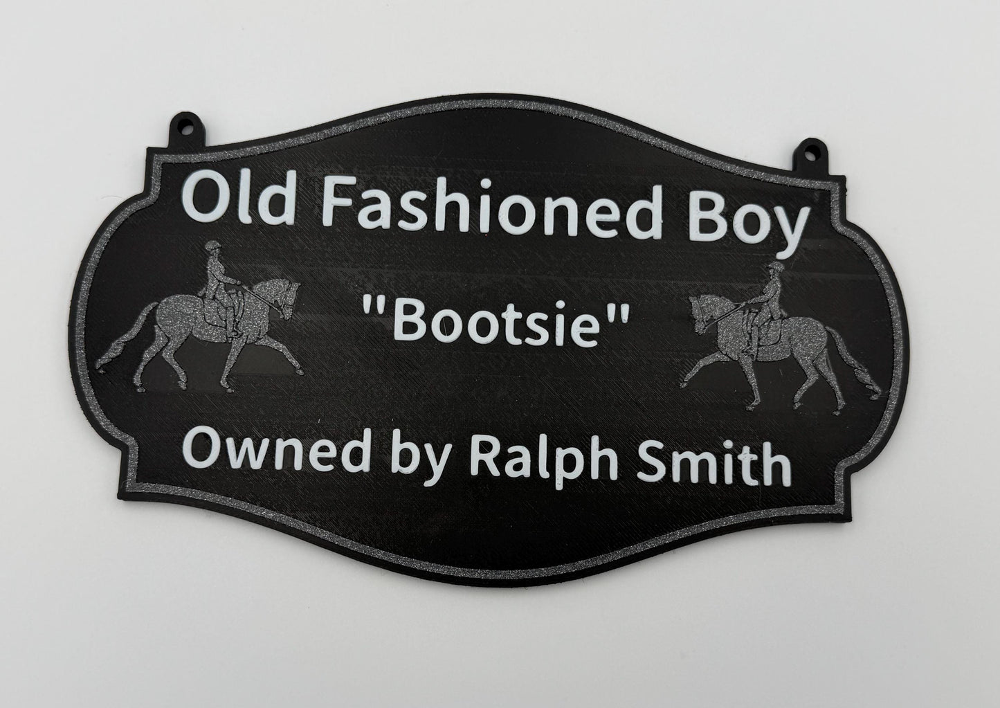 Small Personalized Horse Stall Sign or Plaque - Gift for Horse Owner, Equestrian or Horse Trainer- Custom Horse Stall Sign Custom Fair Sign
