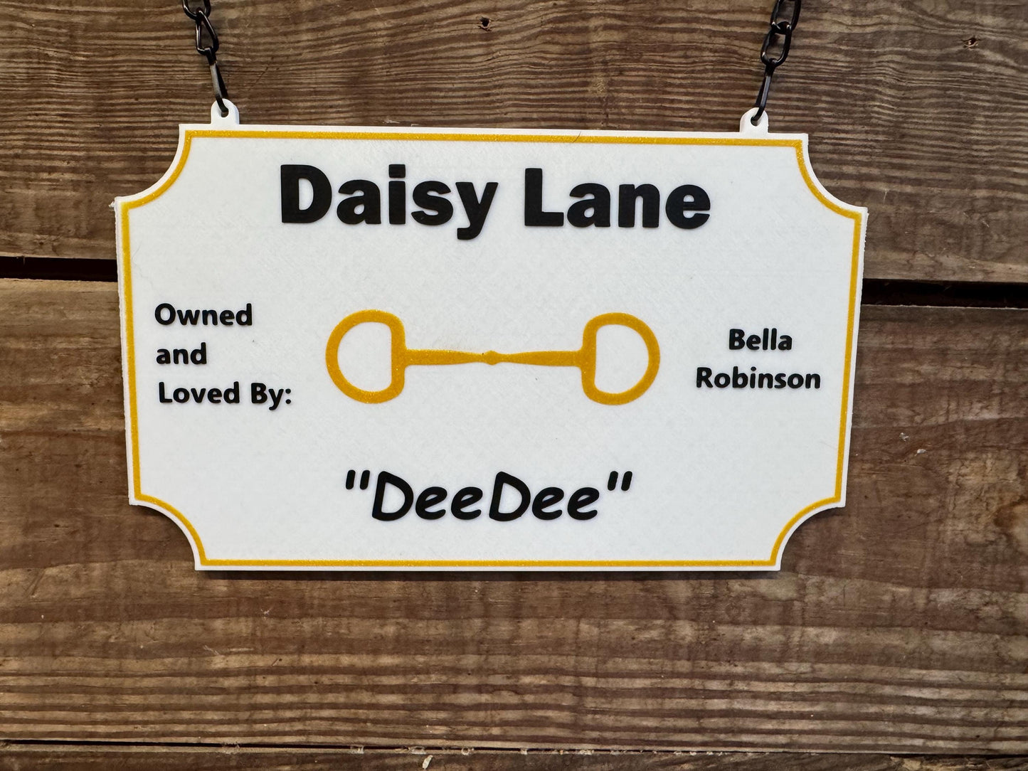 Large Personalized Horse Stall Sign or Plaque - Gift for Horse Owner, Equestrian or Horse Trainer- Custom Horse Stall Sign Custom Fair Sign