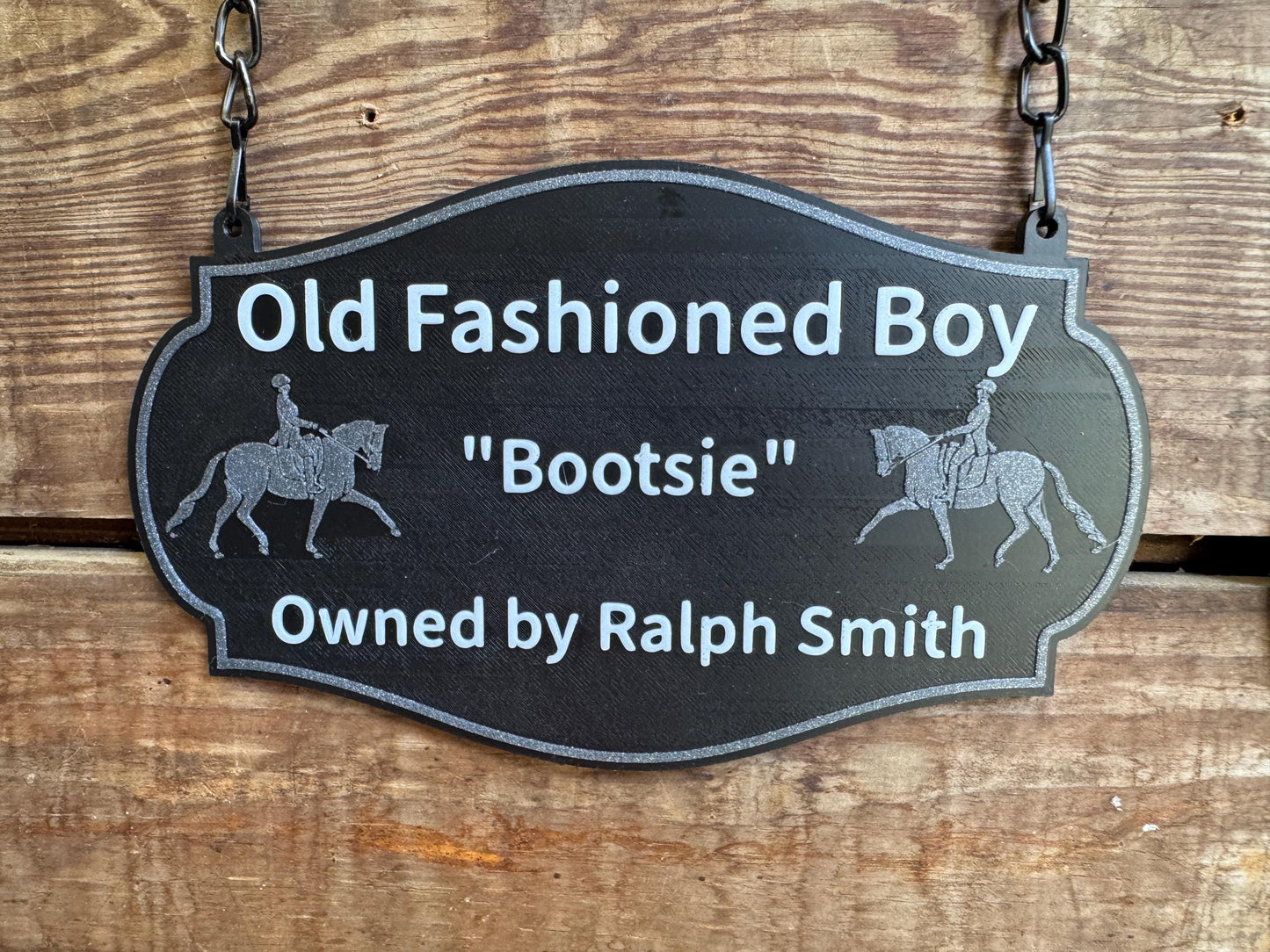 Small Personalized Horse Stall Sign or Plaque - Gift for Horse Owner, Equestrian or Horse Trainer- Custom Horse Stall Sign Custom Fair Sign
