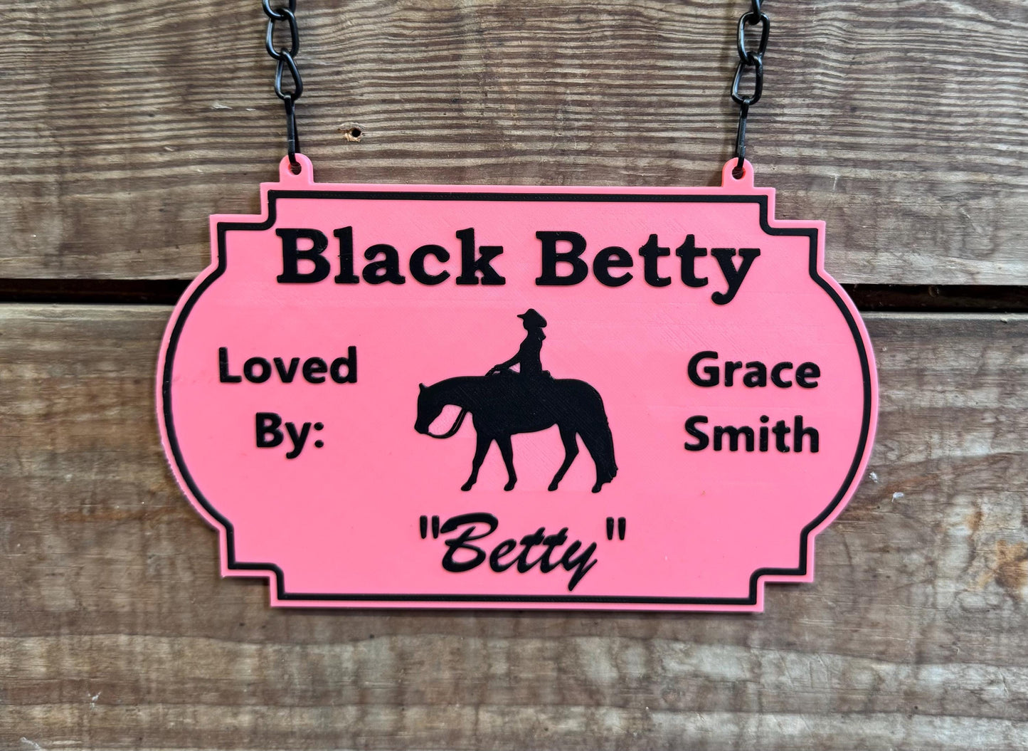 Small Personalized Custom Horse Stall Sign or Plaque - Gift for Horse Owner, Equestrian or Horse Trainer