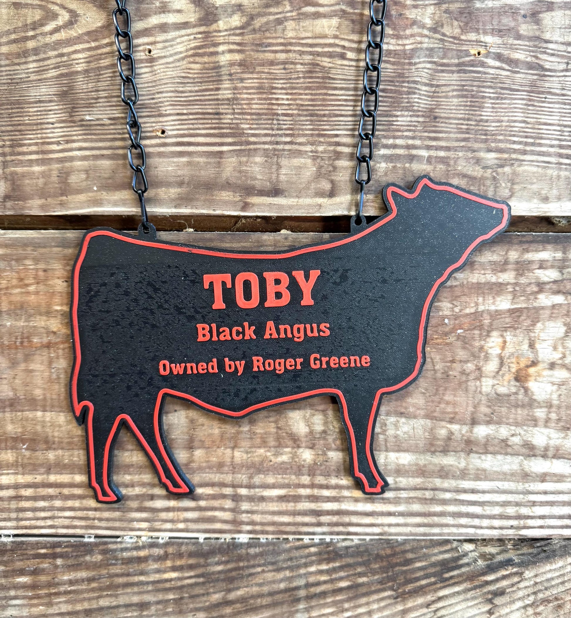 Personalized Cow Stall Sign Farm Fair Stall Plaque Custom Cow Stall Sign Steer Child Gift Farm Fair Display Gift