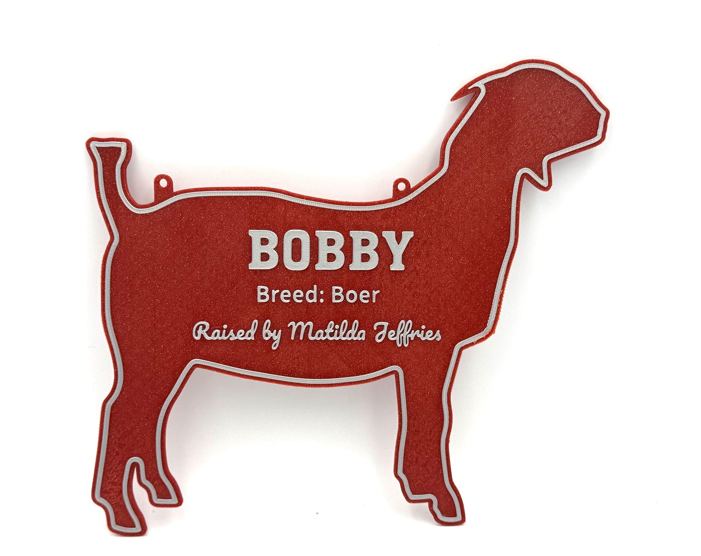 Personalized Goat Stall Sign Farm Fair Stall Plaque Custom Goat Stall Sign Goat Kid Child Gift Farm Fair Display Gift