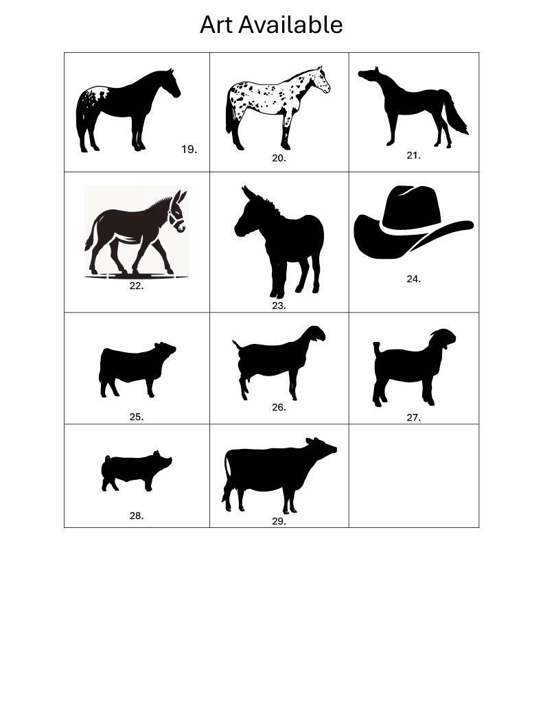 Interchangeable Personalized Horse Sign for XL sign - Gift for Horse Owner, Equestrian or Horse Trainer- Custom Horse Stall Fair Sign