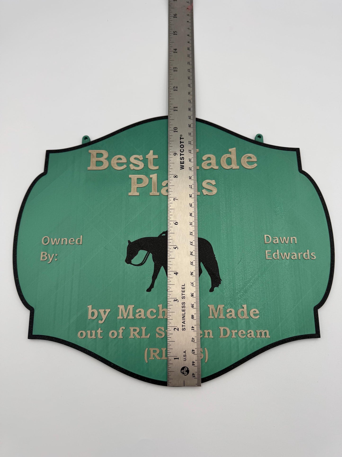 Personalized Large Horse Stall Sign or Plaque - Gift for Horse Owner, Equestrian or Horse Trainer