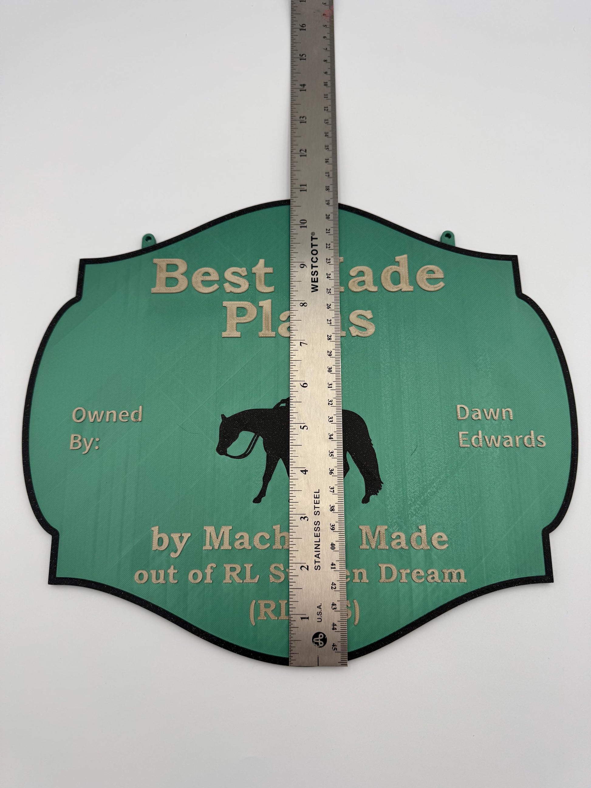 Personalized Large Horse Stall Sign or Plaque - Gift for Horse Owner, Equestrian or Horse Trainer