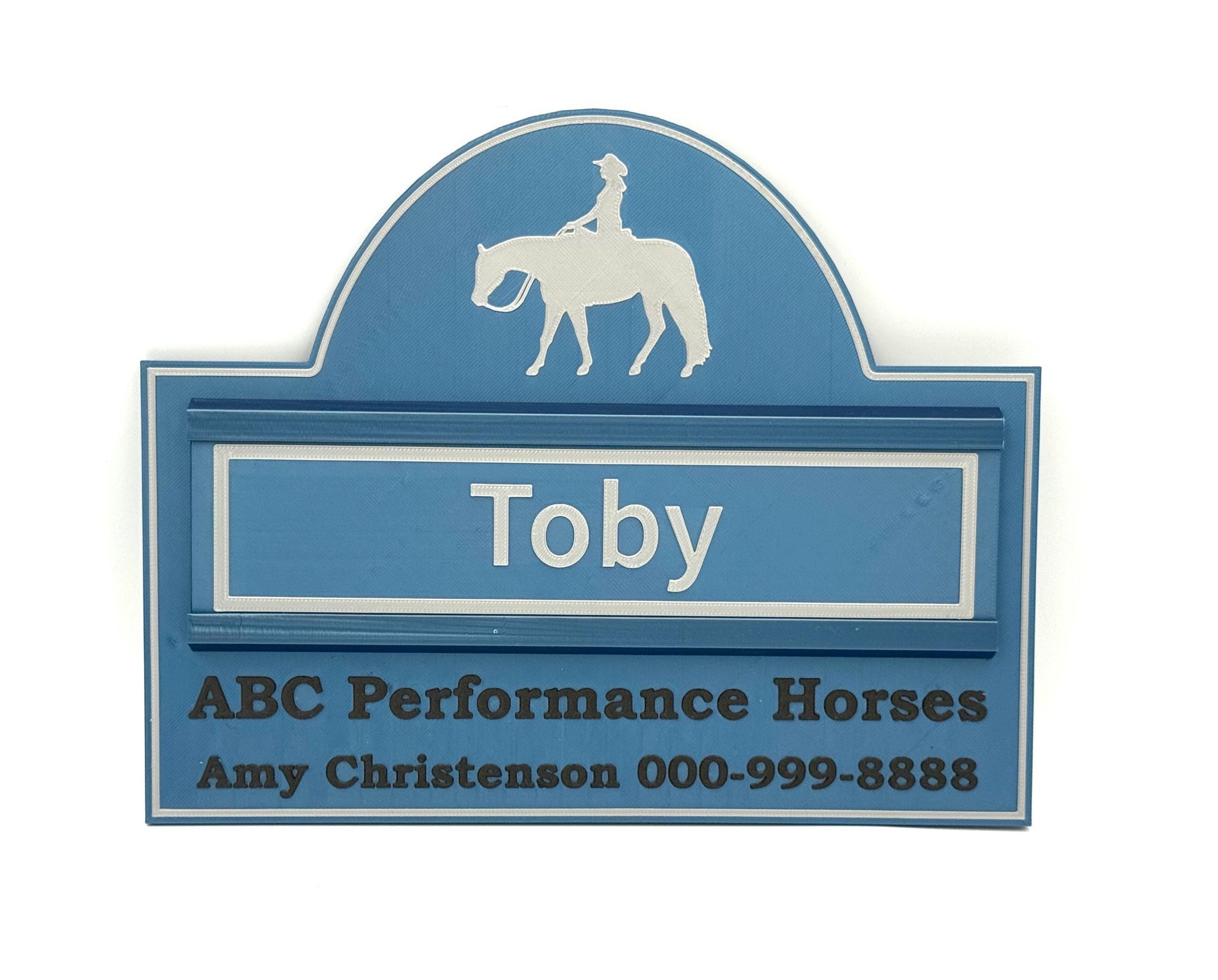 Interchangeable Personalized Horse Sign for XL sign - Gift for Horse Owner, Equestrian or Horse Trainer- Custom Horse Stall Fair Sign