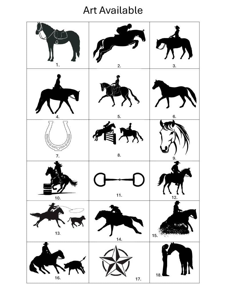Interchangeable Personalized Horse Sign for XL sign - Gift for Horse Owner, Equestrian or Horse Trainer- Custom Horse Stall Fair Sign