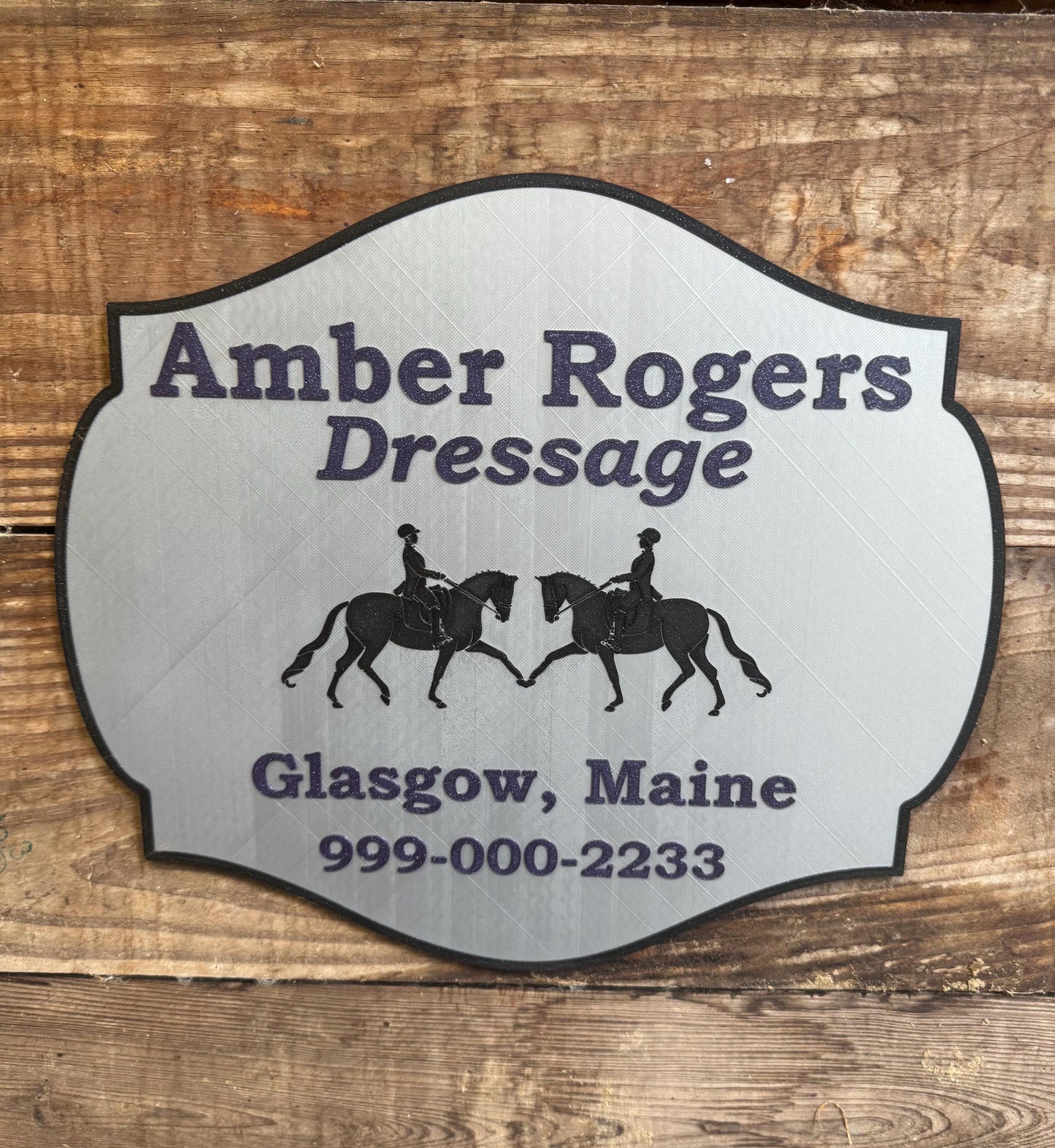 Personalized Large Horse Stall Sign or Plaque - Gift for Horse Owner, Equestrian or Horse Trainer