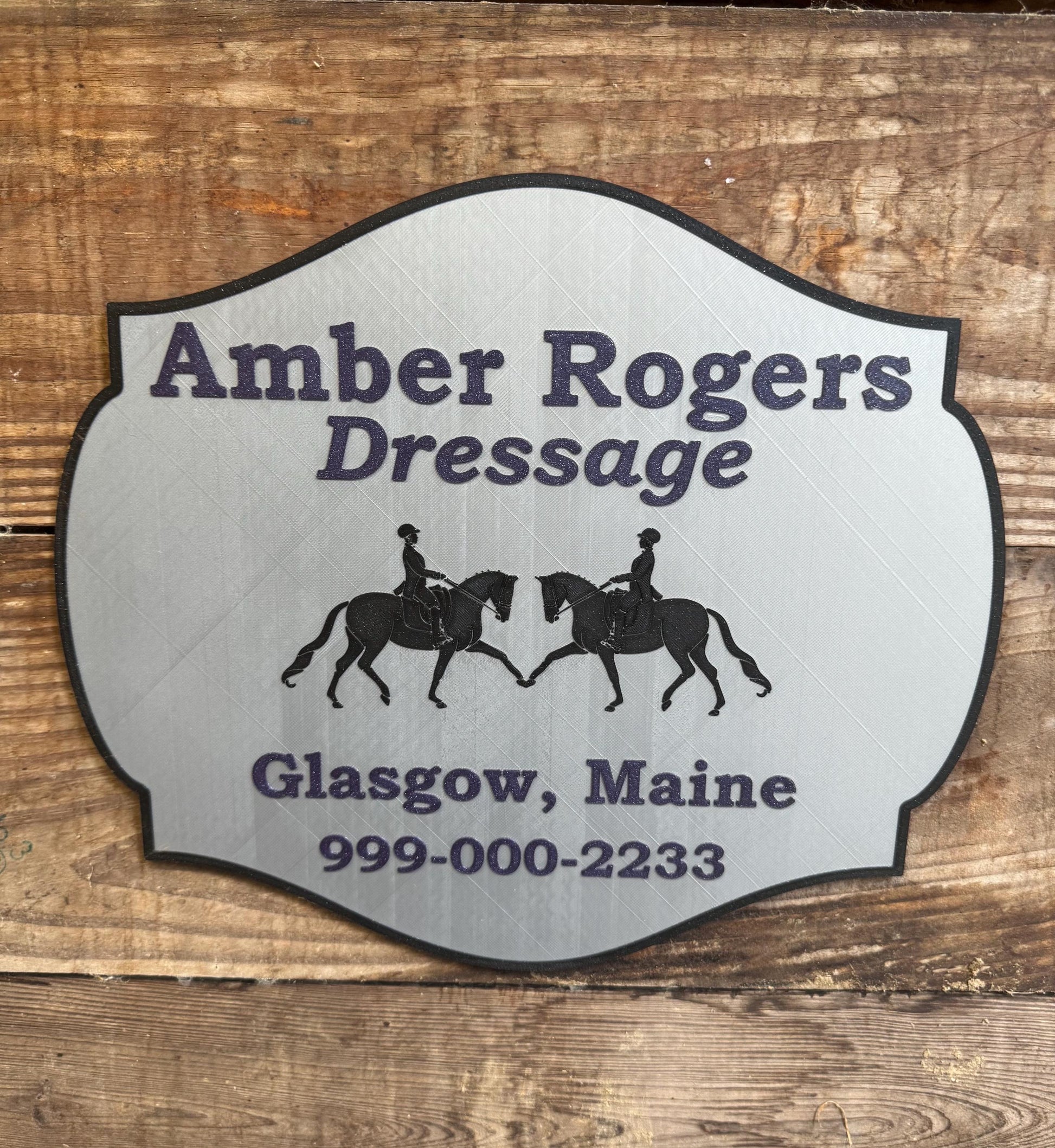 Personalized Large Horse Stall Sign or Plaque - Gift for Horse Owner, Equestrian or Horse Trainer