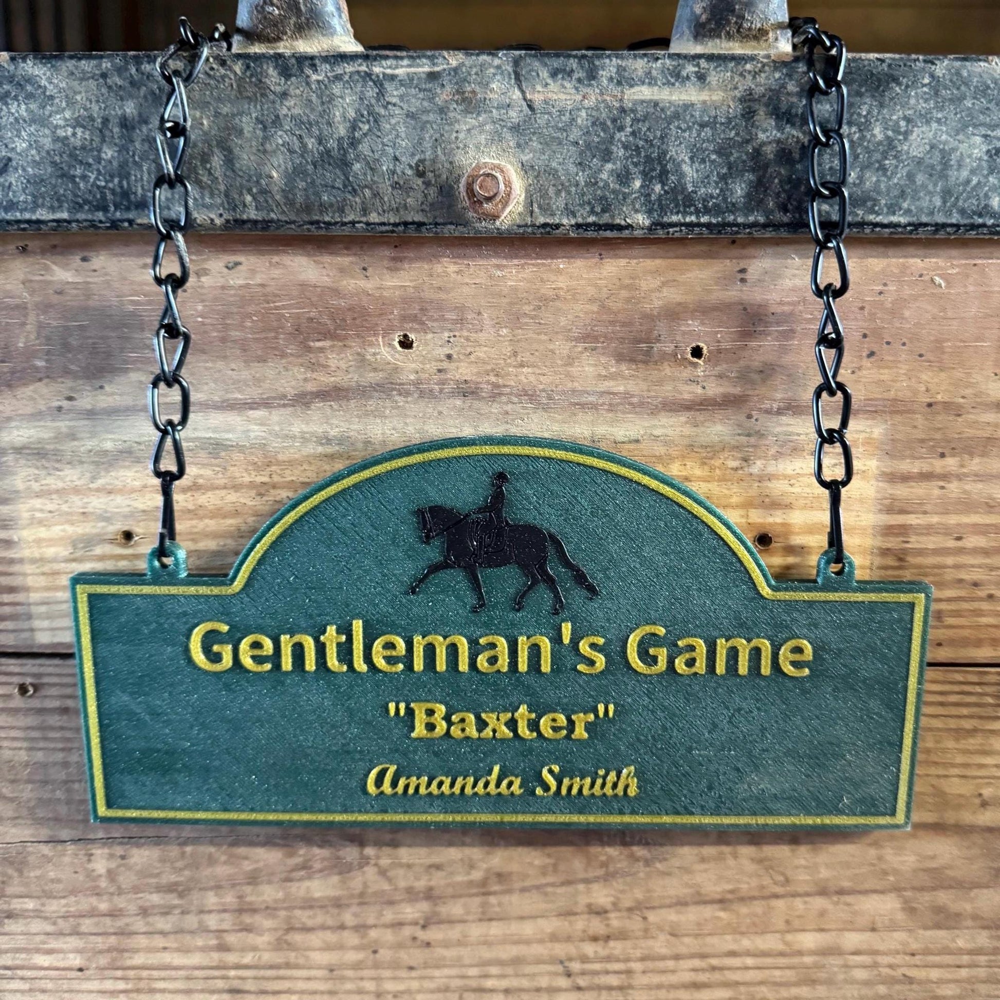 Small Personalized Horse Stall Sign or Plaque Gift for Horse Owner, Equestrian Horse Trainer FFA Custom Horse Stall Sign Custom Fair Sign