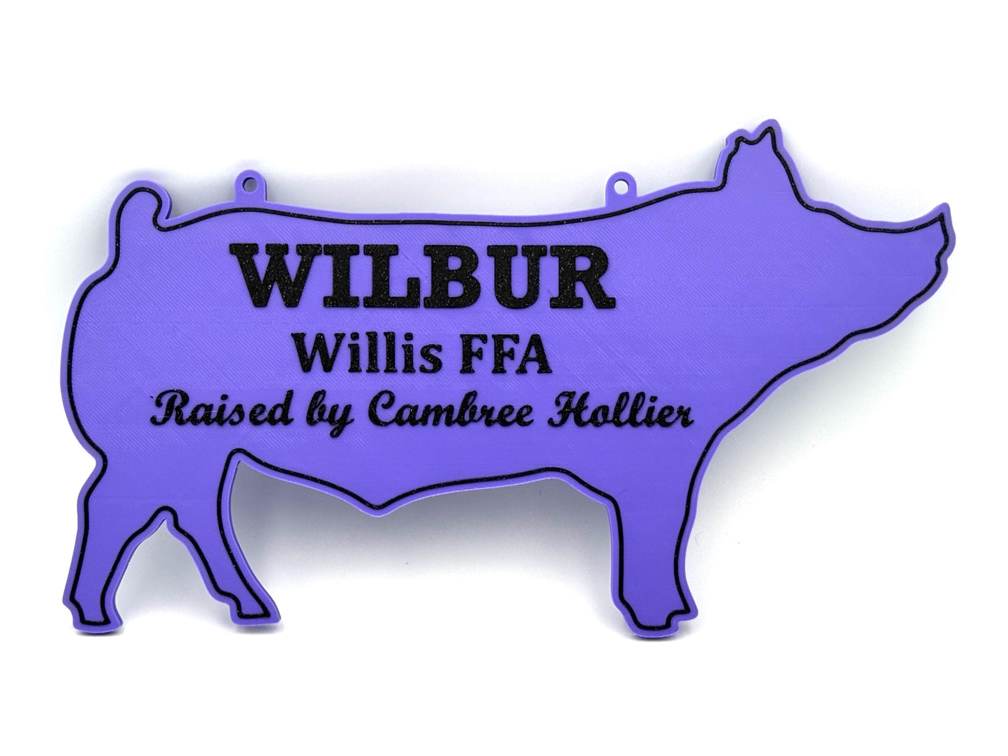XL Personalized Pig or Sow Stall Sign for Farm Fair Stall For 4-H or FFA - Extra Large Custom Stall Sign, Fair Sign Custom Pig or Sow Sign