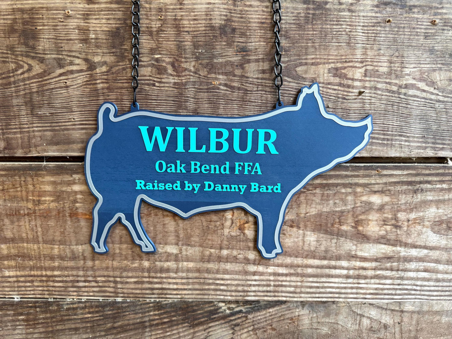 XL Personalized Pig or Sow Stall Sign for Farm Fair Stall For 4-H or FFA - Extra Large Custom Stall Sign, Fair Sign Custom Pig or Sow Sign