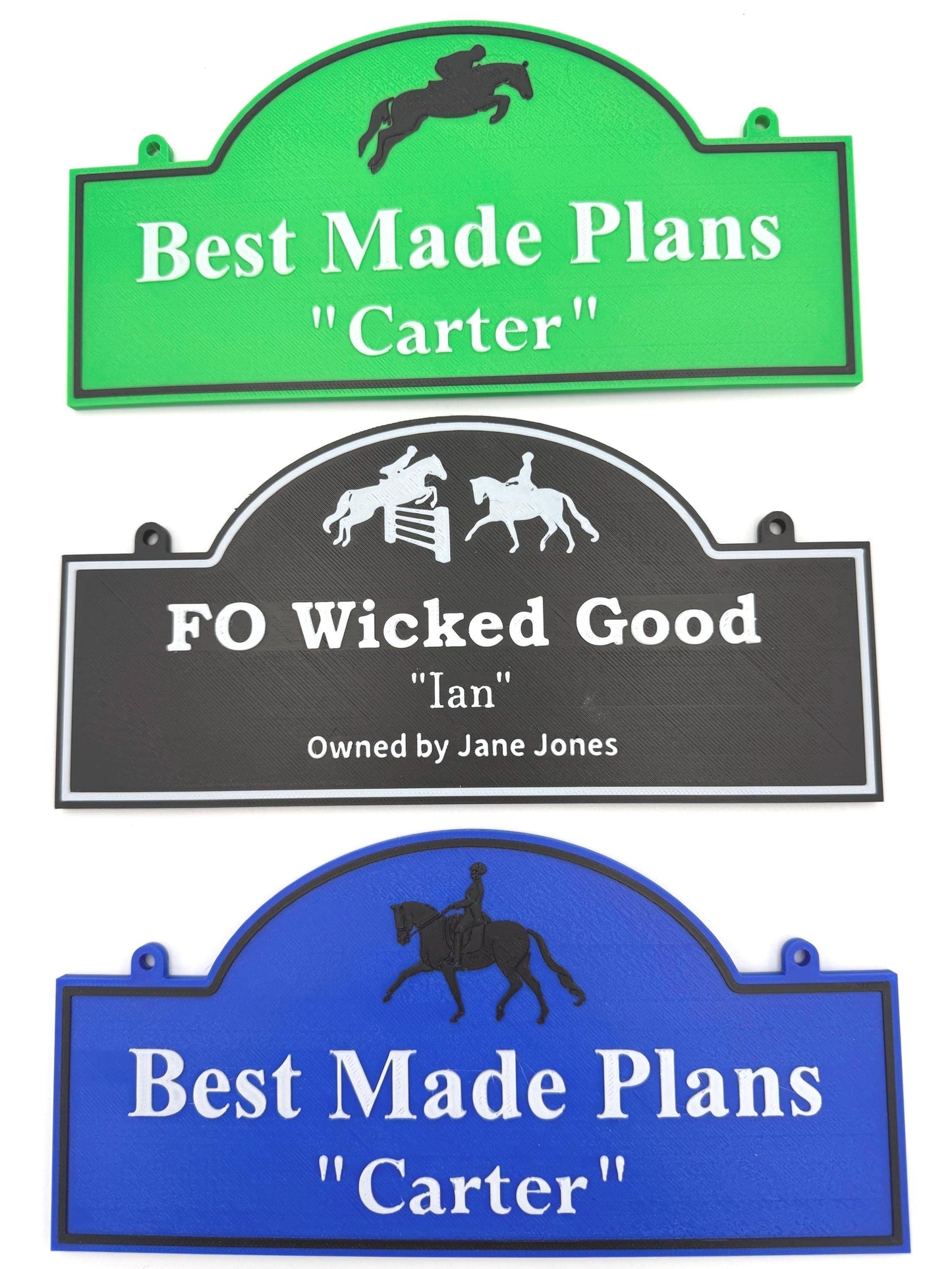 Small Personalized Horse Stall Sign or Plaque Gift for Horse Owner, Equestrian Horse Trainer FFA Custom Horse Stall Sign Custom Fair Sign