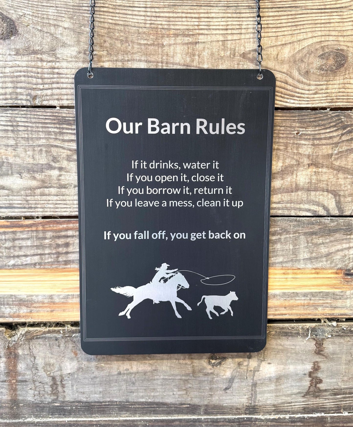 XXL Metal Personalized Horse Trainer Farm, Stable or Busines Sign -Gift for Equestrian, Horse Trainer. Custom Horse Business or Fair Sign
