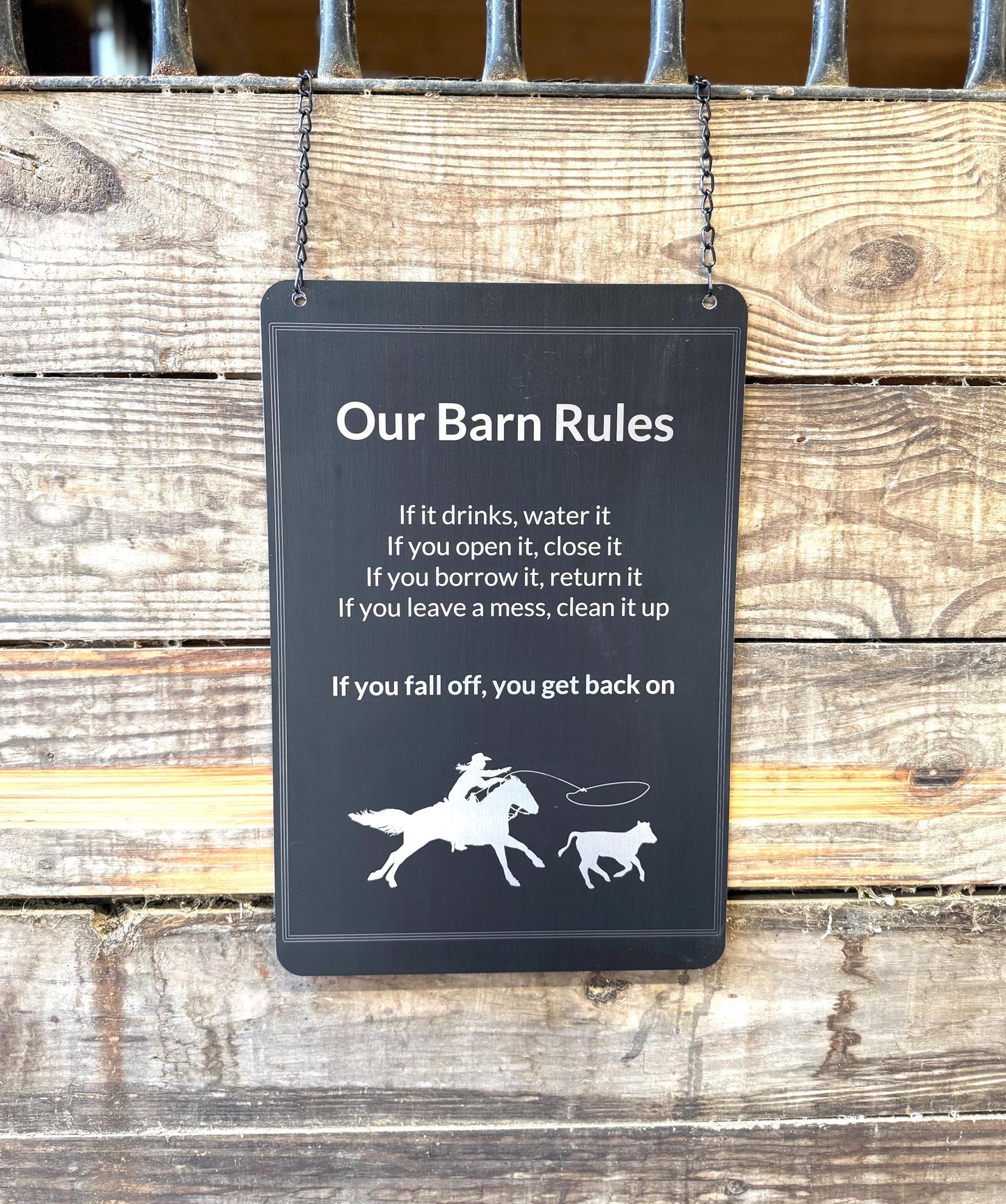 XXL Metal Personalized Horse Trainer Farm, Stable or Busines Sign -Gift for Equestrian, Horse Trainer. Custom Horse Business or Fair Sign