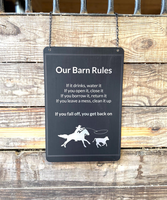 XXL Metal Personalized Horse Trainer Farm, Stable or Busines Sign -Gift for Equestrian, Horse Trainer. Custom Horse Business or Fair Sign