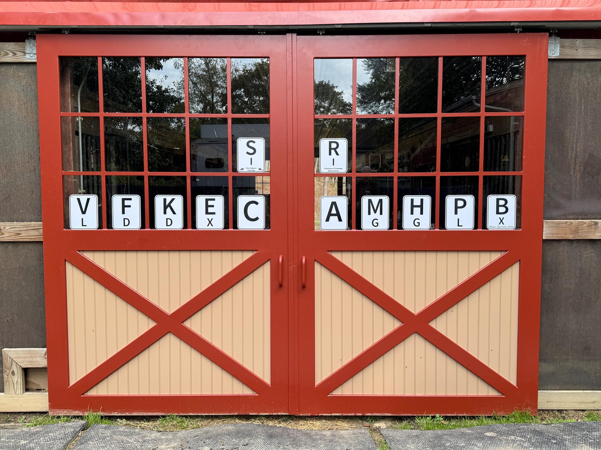 Large Personalized Set of 12 Dressage Letters for Horse Trainer, Equestrian or Horse Farm Owner Gift for Dressage Instructor