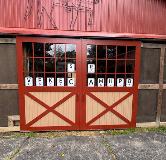 Large Personalized Set of 12 Dressage Letters for Horse Trainer, Equestrian or Horse Farm Owner Gift for Dressage Instructor