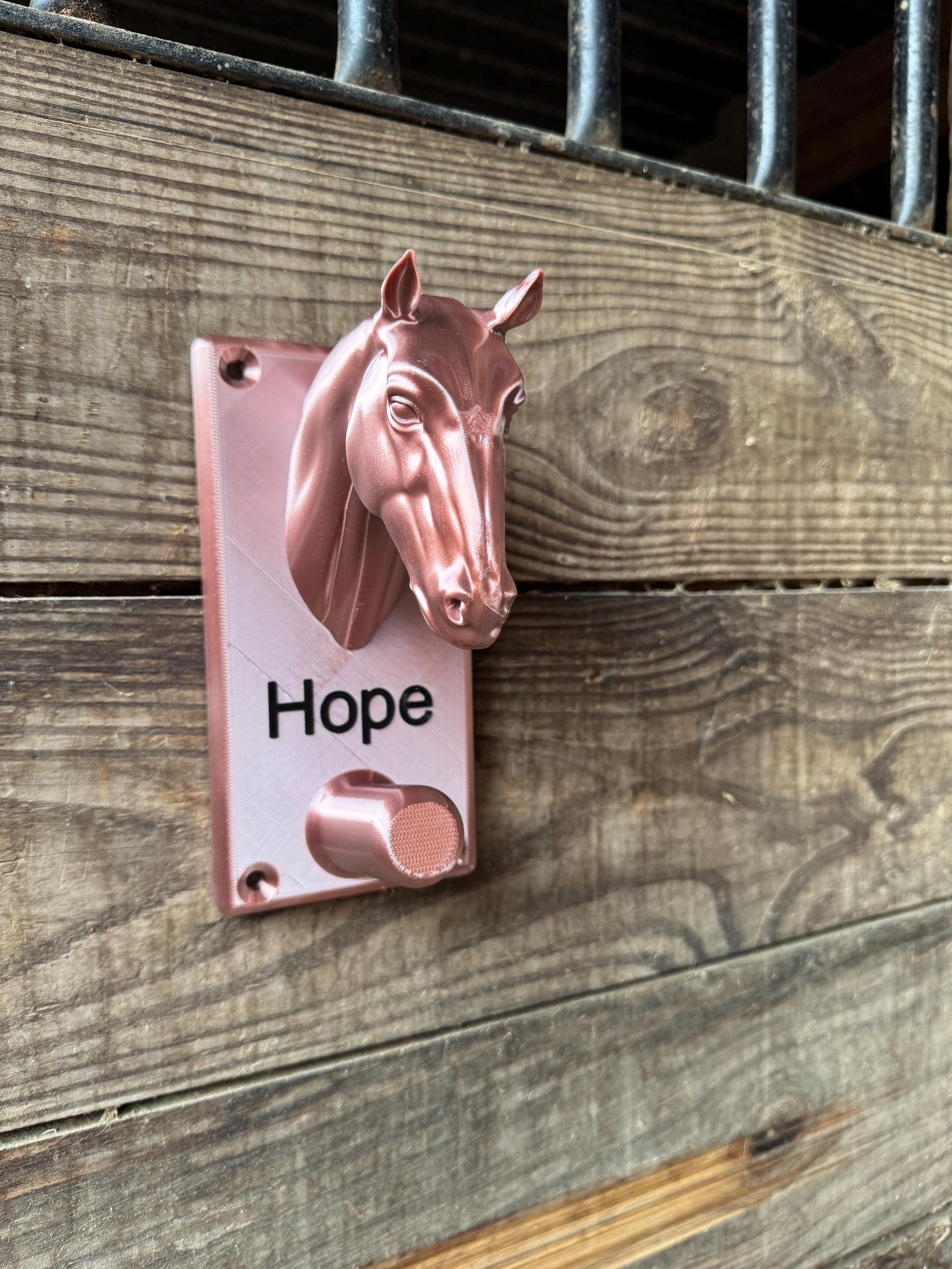 Custom Plastic Horse Head Bridle Holder or Halter Rack Bridle Personalized - Gift for Equestrian, Barn or Horse Owner