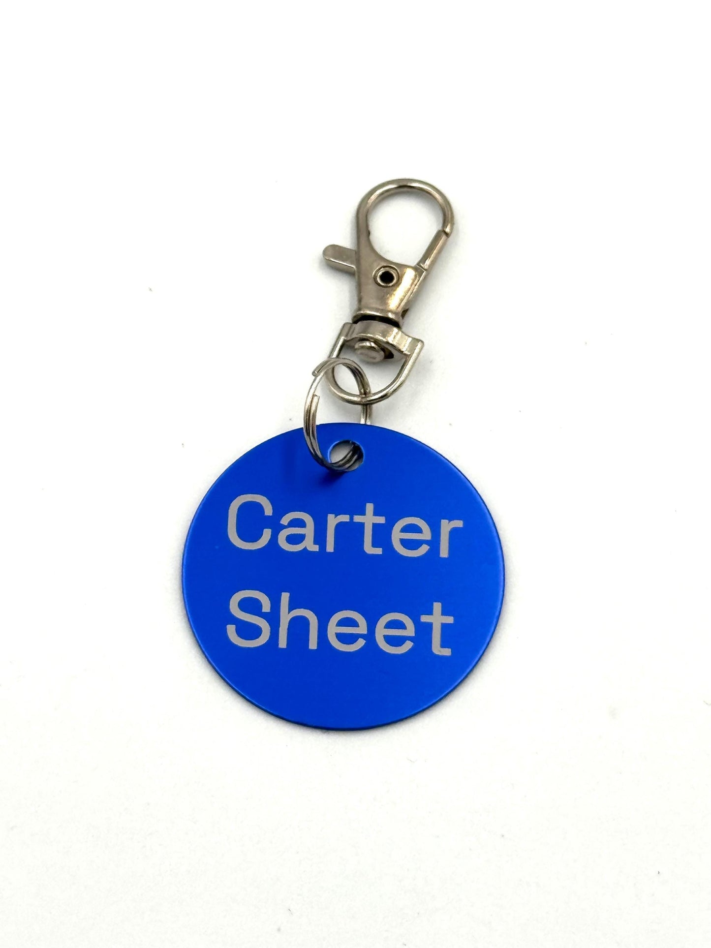 Large Personalized Metal Horse Bridle, Saddle or Equipment Tag with Clip. Gift for Horse or Equestrian