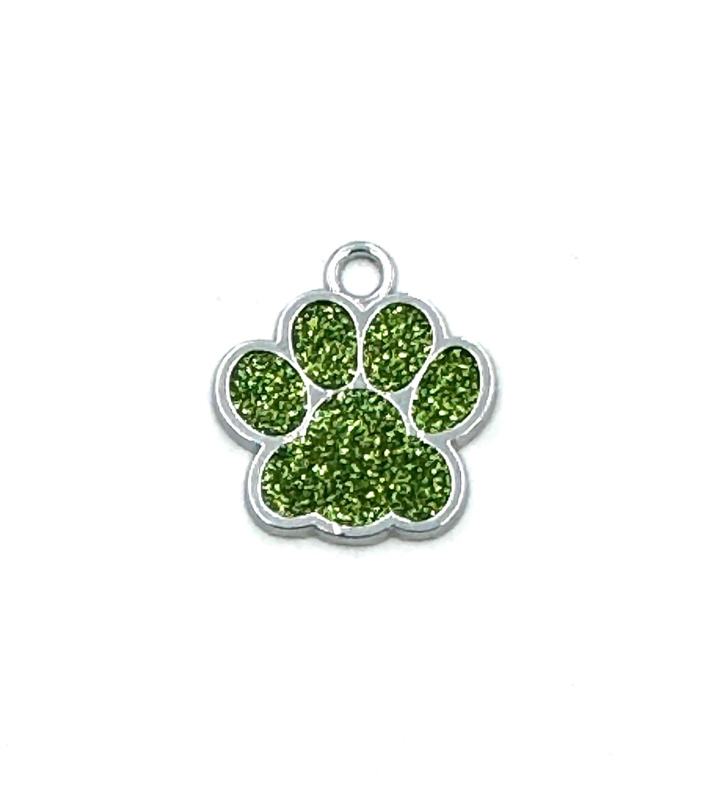 Personalized Crystal Metal Dog Bone Tag with Split Ring for Dog Collar or Harness