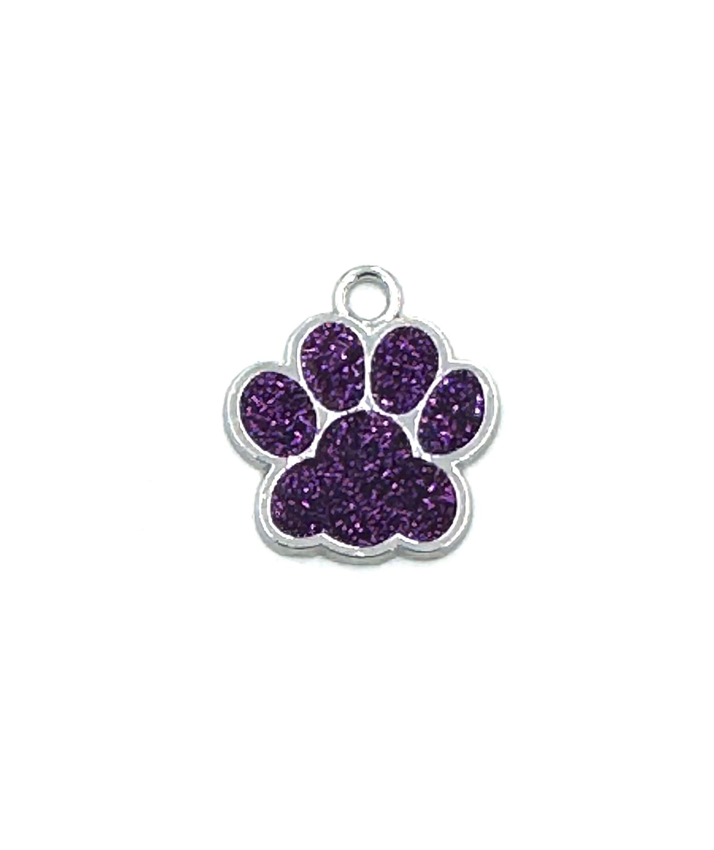 Personalized Crystal Metal Dog Bone Tag with Split Ring for Dog Collar or Harness