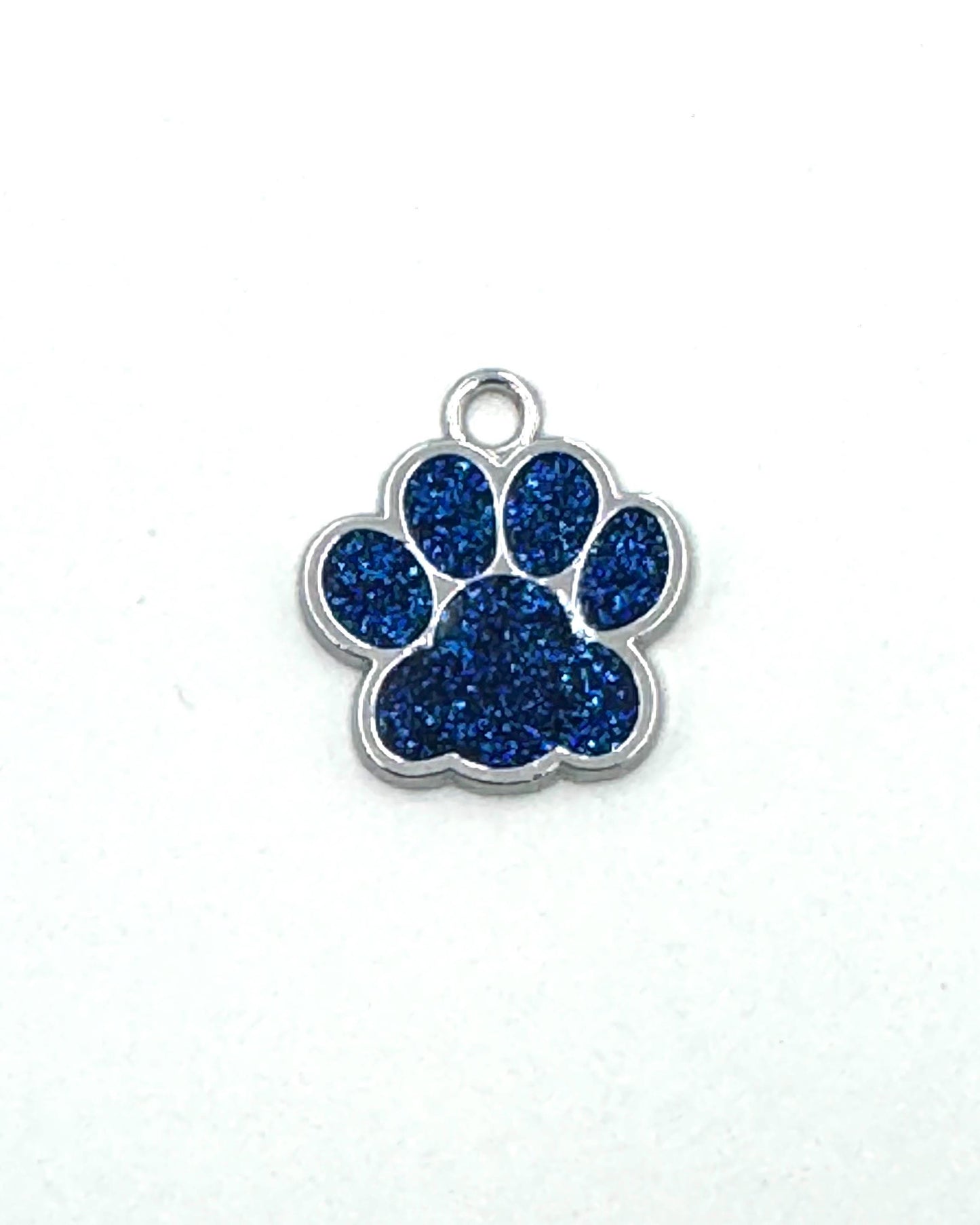 Personalized Crystal Metal Dog Bone Tag with Split Ring for Dog Collar or Harness