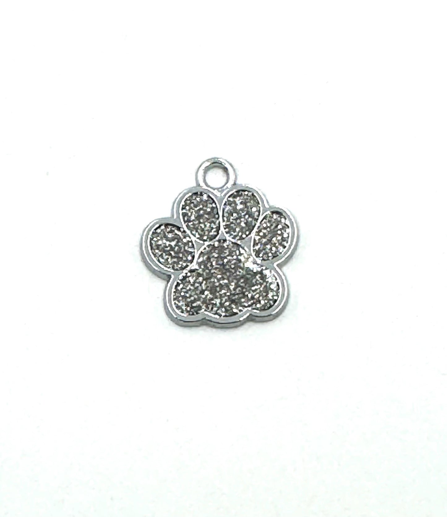 Personalized Crystal Metal Dog Bone Tag with Split Ring for Dog Collar or Harness